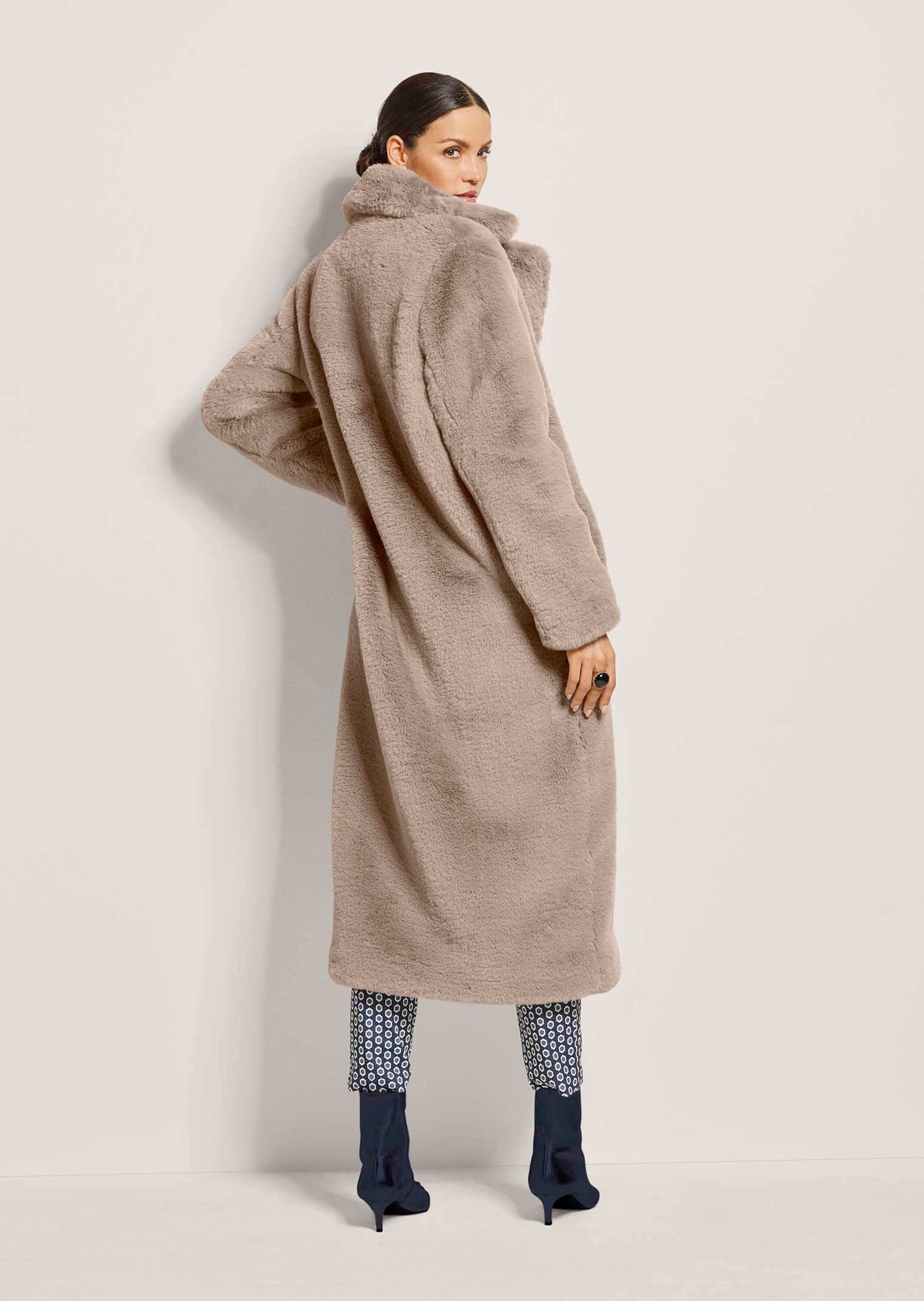 MADELEINE Langmantel »Mantel Langer Faux-Fur-Mantel für Damen«