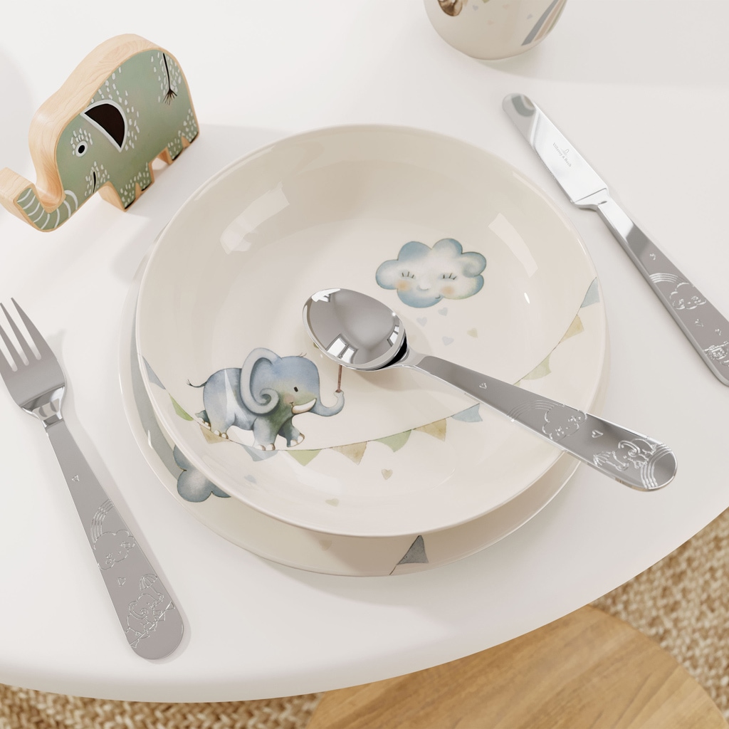 Villeroy & Boch Kinderbesteck »Kinderbesteck Walk like an Elephant 4er Set silber«