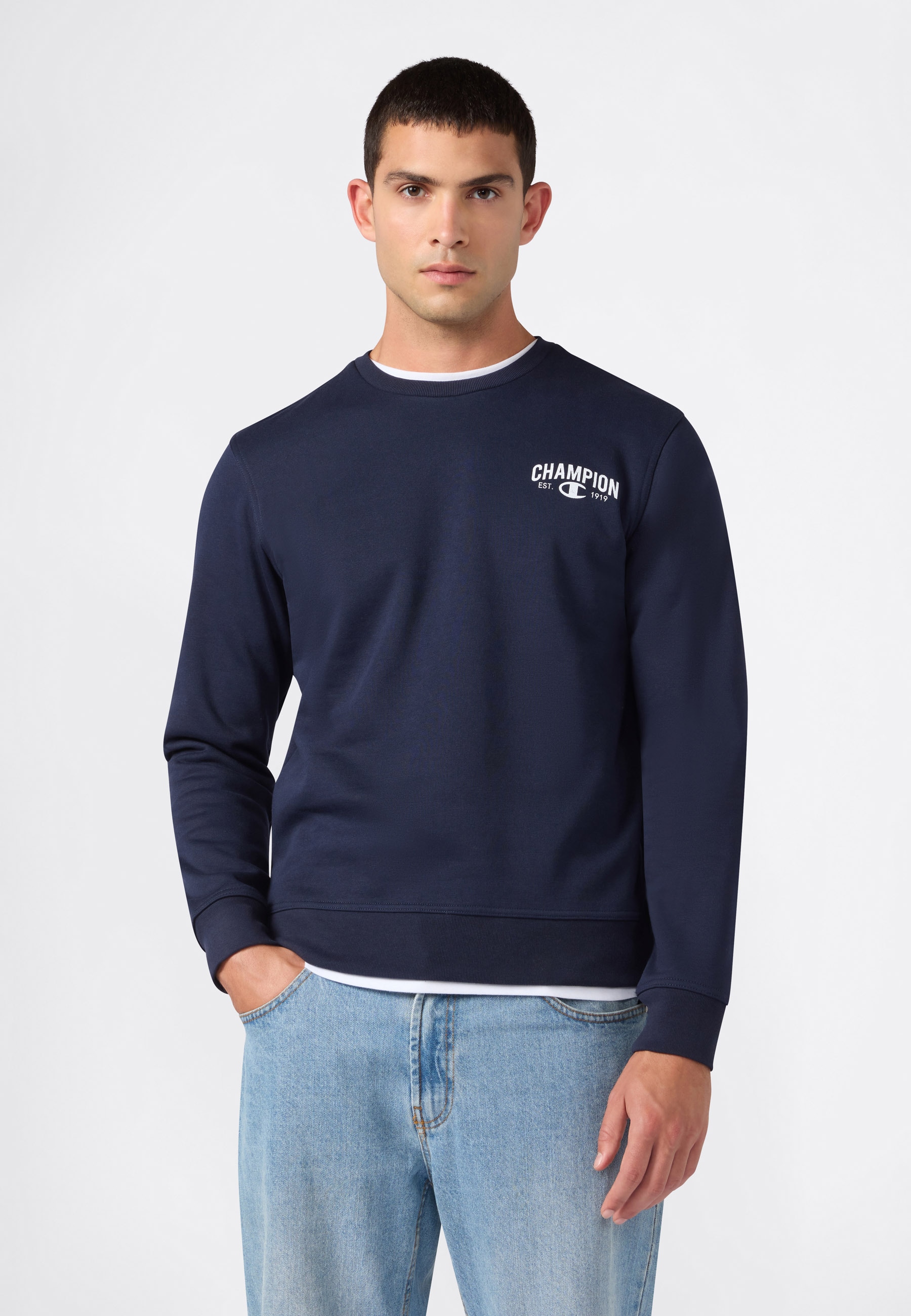 Champion Sweatshirt "SPORTWEAR CREWNECK Standard Fit", mit sportlicher Ausstrahlung, für Sportmode und Freizeit, Standard Fit