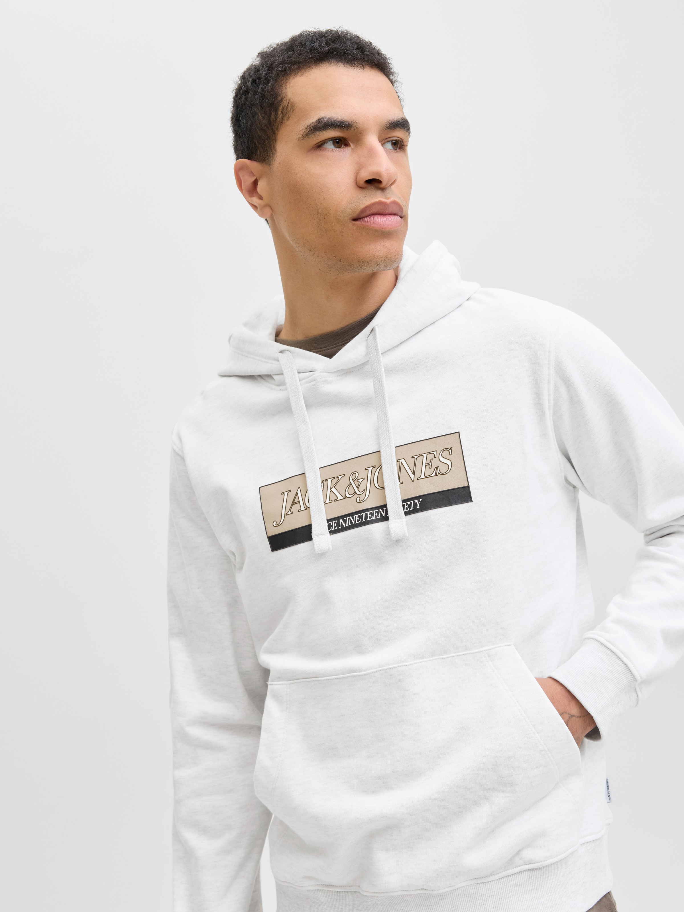 Jack & Jones Kapuzensweatshirt "JORINWOOD BLOCK BRANDING SWEAT HOOD" günstig online kaufen
