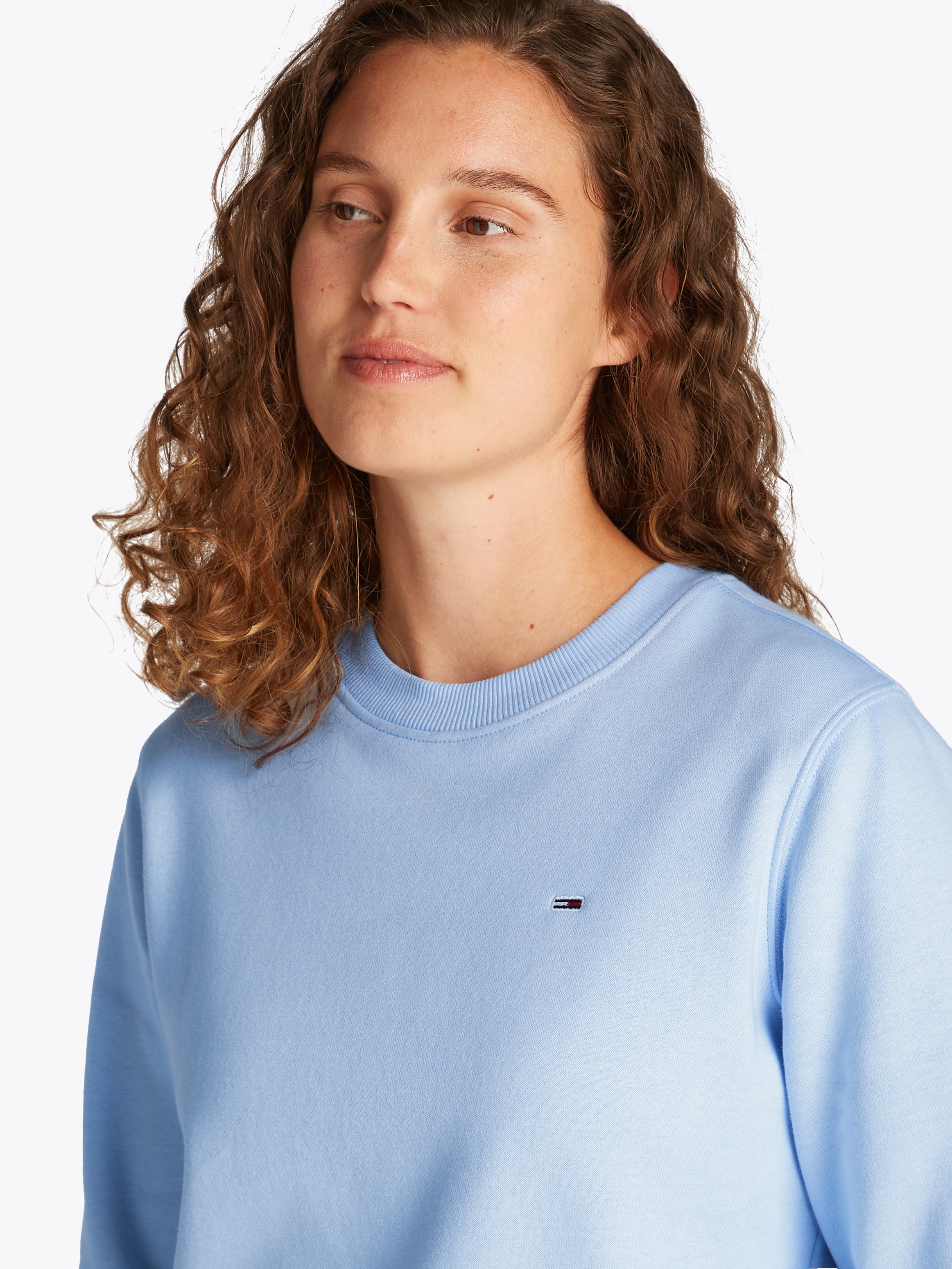 Tommy Jeans Sweatshirt »TJW REG S FLAG CREW«, mit Logostickerei
