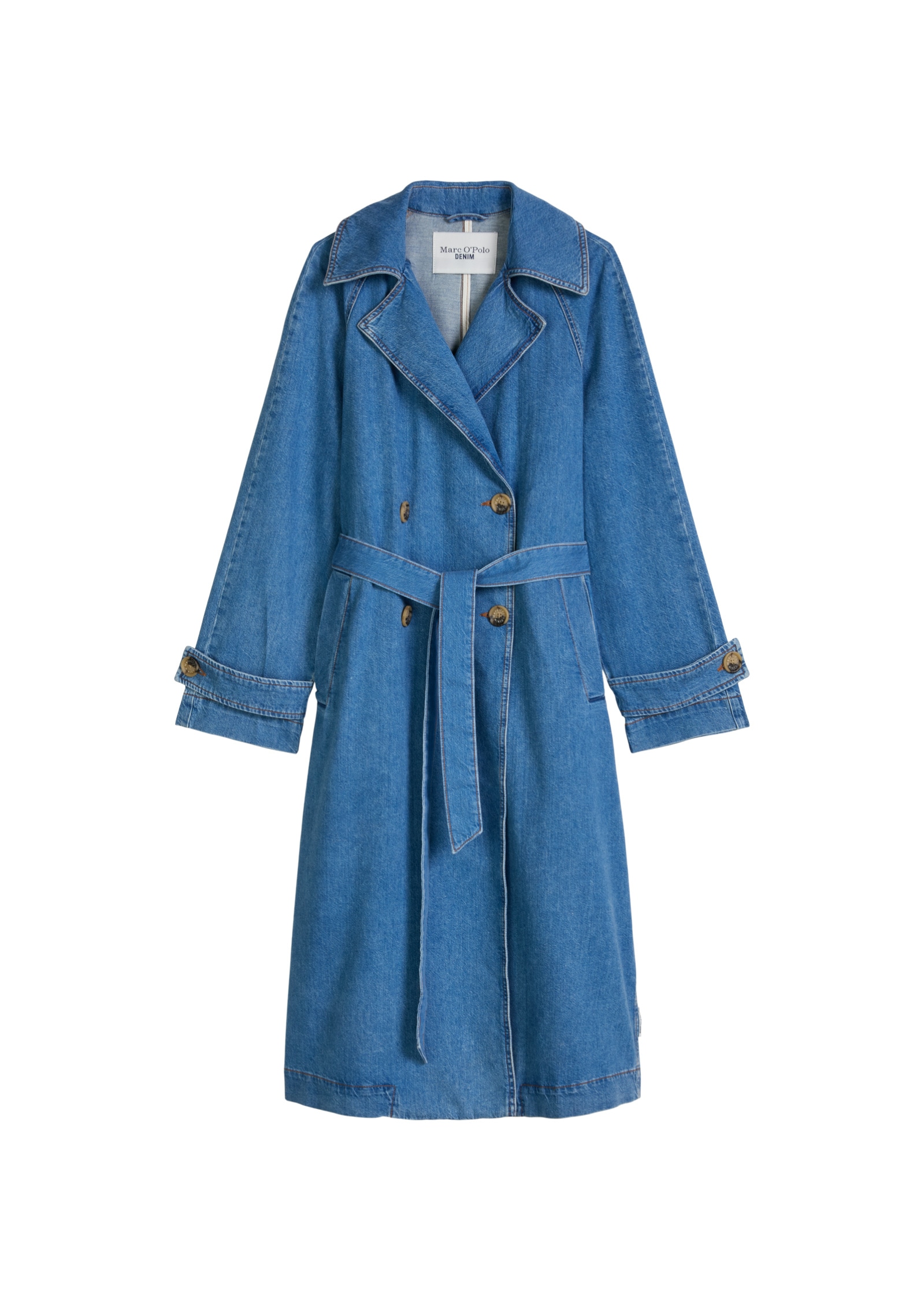 Marc O'Polo DENIM Trenchcoat »mit Ananasblattfasern«