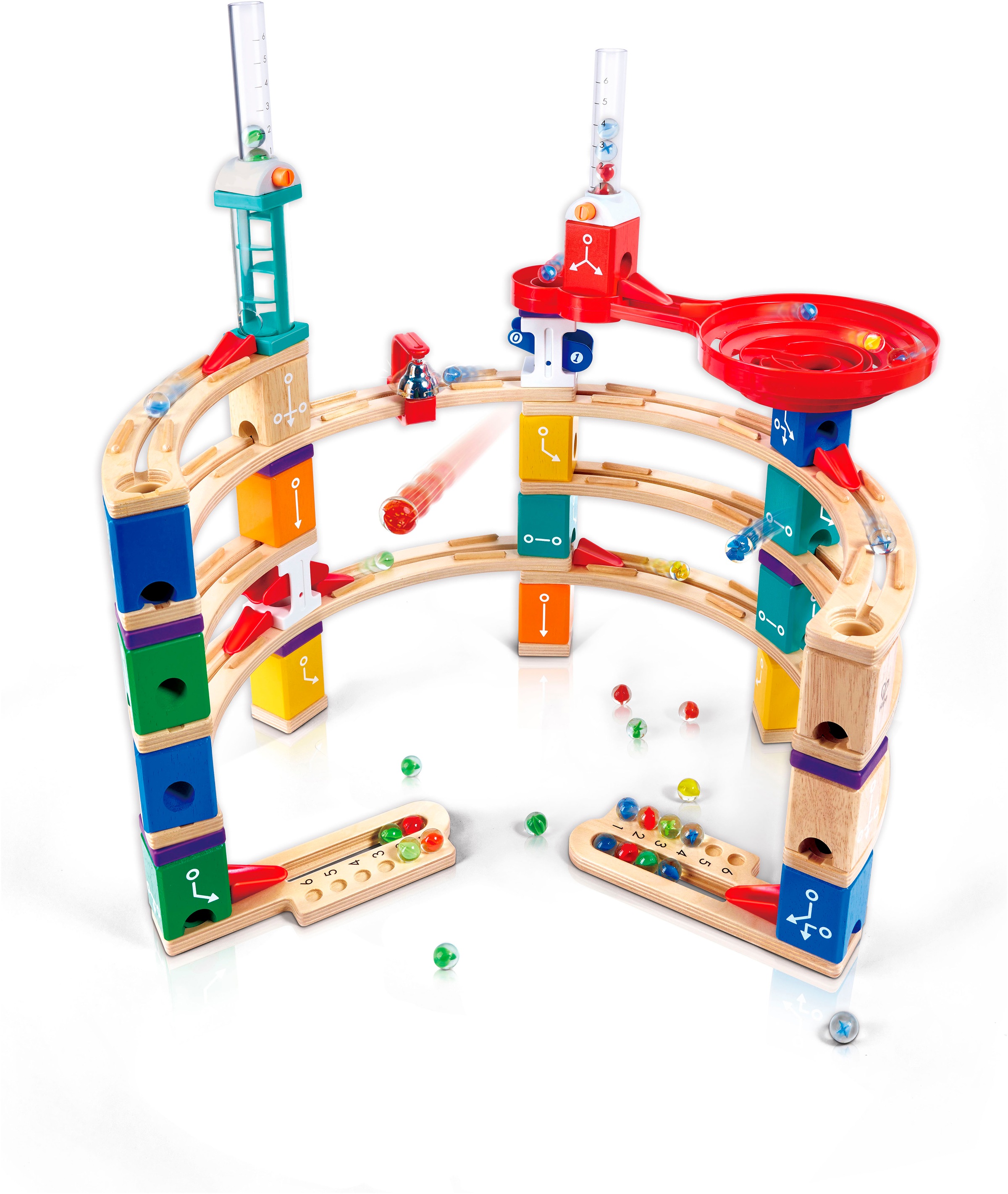 Hape Kugelbahn »Quadrilla Kodierungsset für Fortgeschrittene«, (119 tlg.)