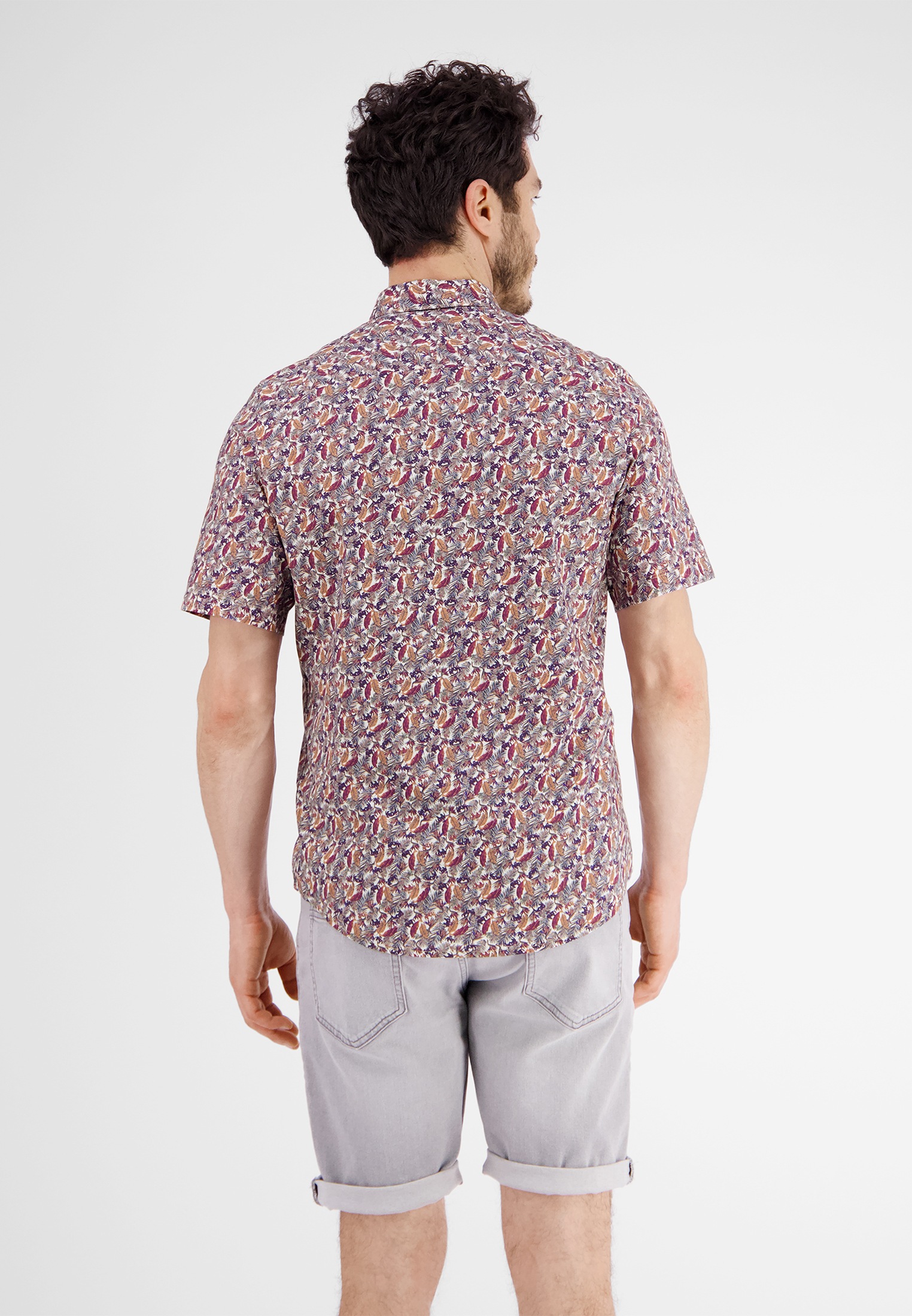 LERROS Kurzarmhemd "LERROS Halbarmhemd mit floralem Print" günstig online kaufen