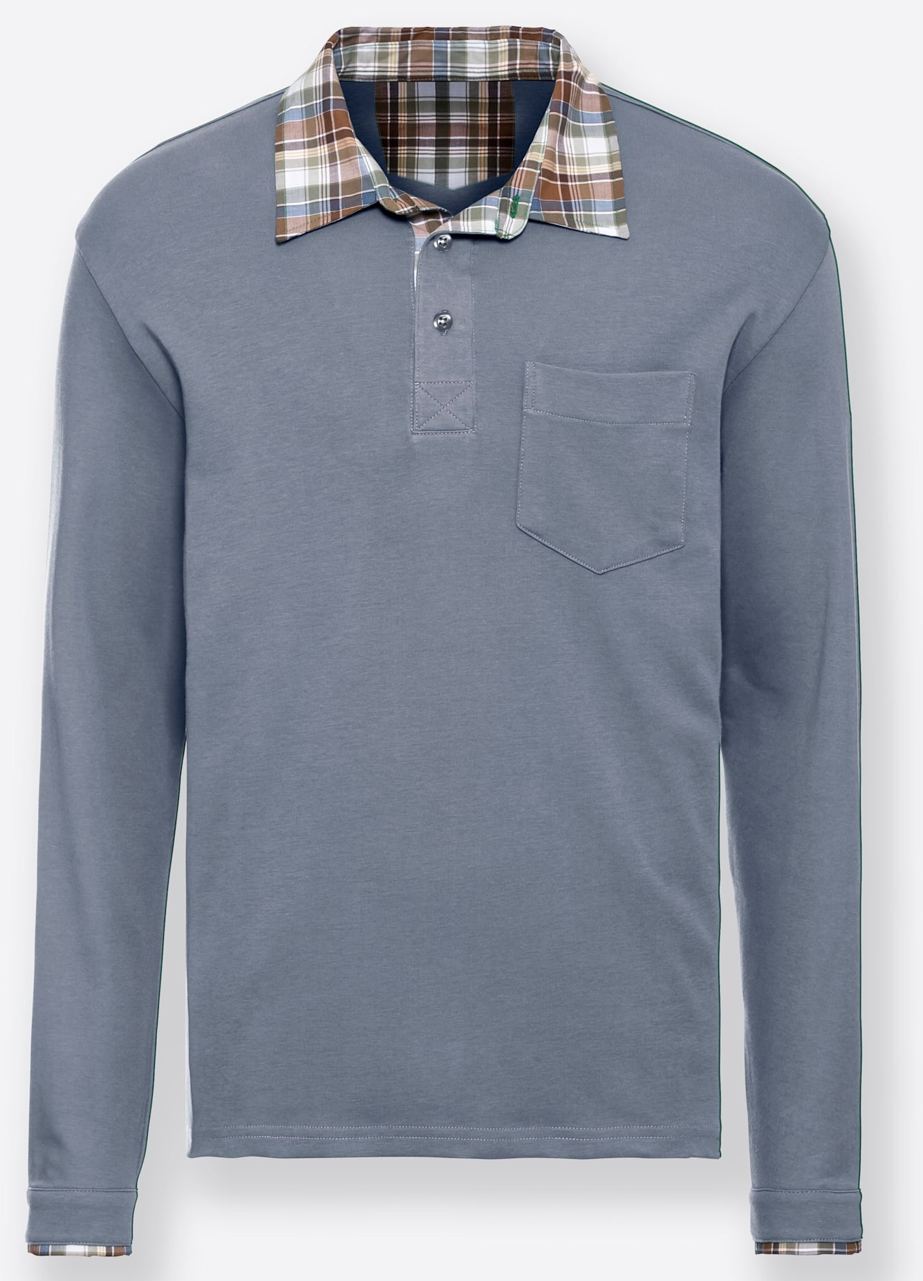 Poloshirt "Langarm-Poloshirt", 1 Stk. günstig online kaufen