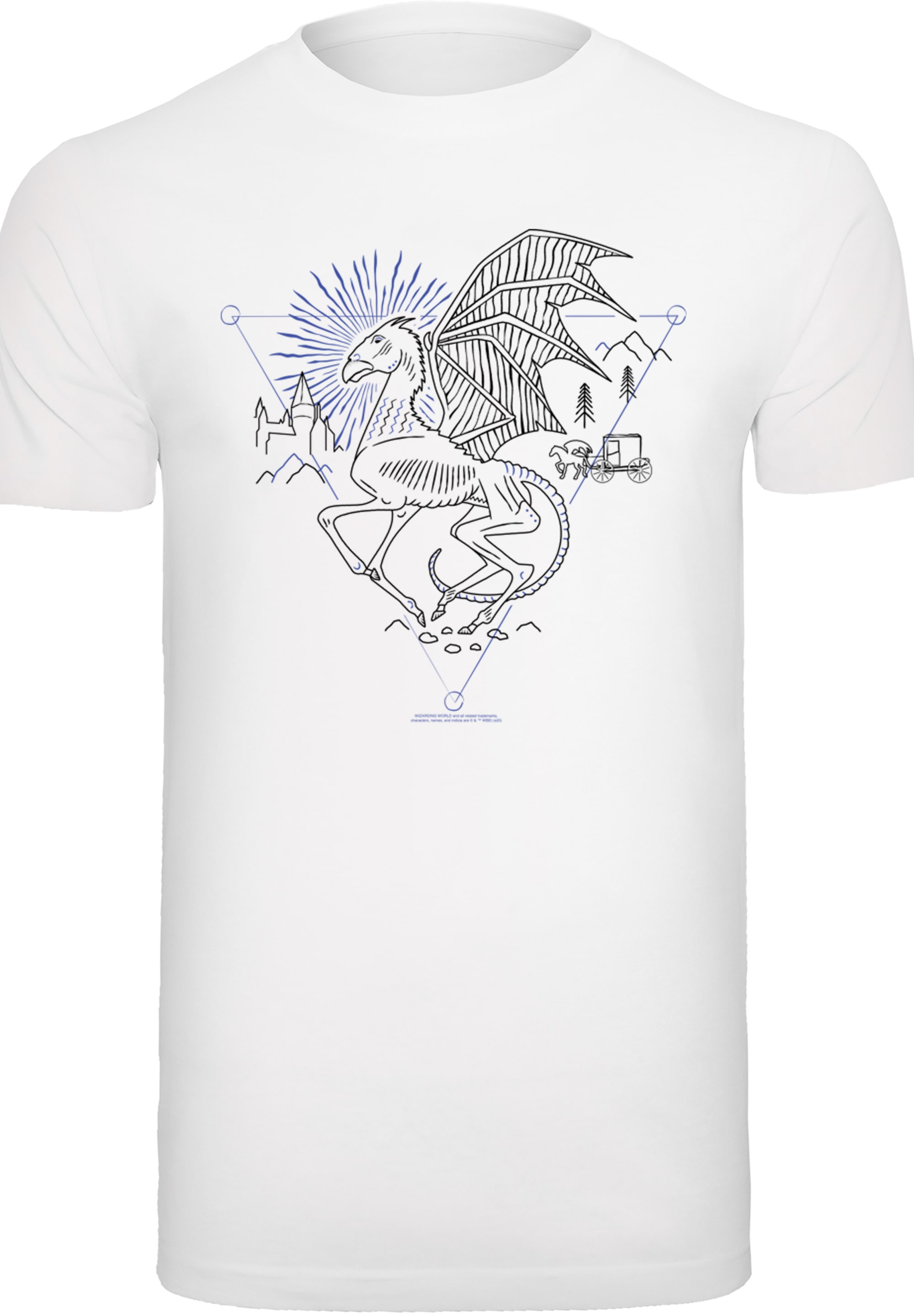 F4NT4STIC T-Shirt »Harry Potter Thestral Line Art«, Print