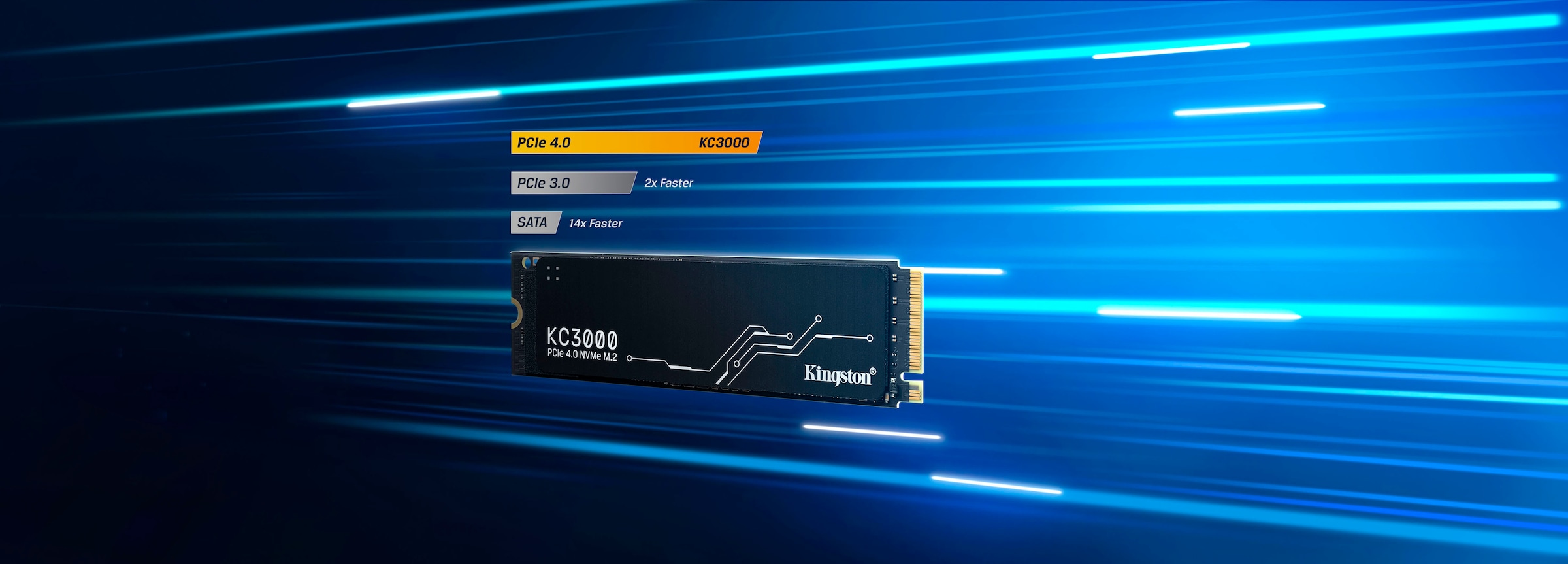 Kingston interne SSD »KC3000 4096GB«, Anschluss M.2 (2880)