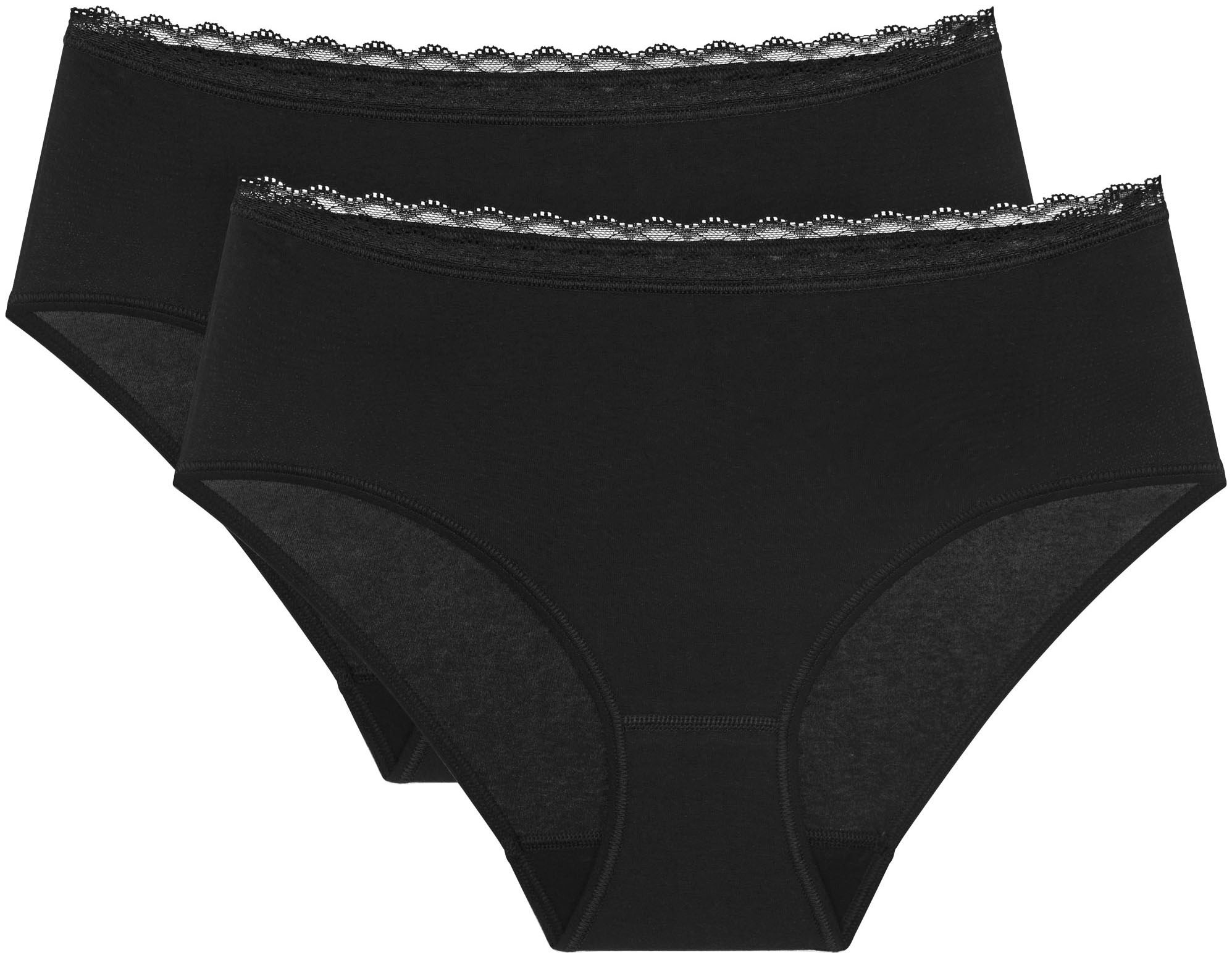 Triumph Slip "Feel Of Cotton Midi 2P", (2er Pack), weich und ohne Seitennaht