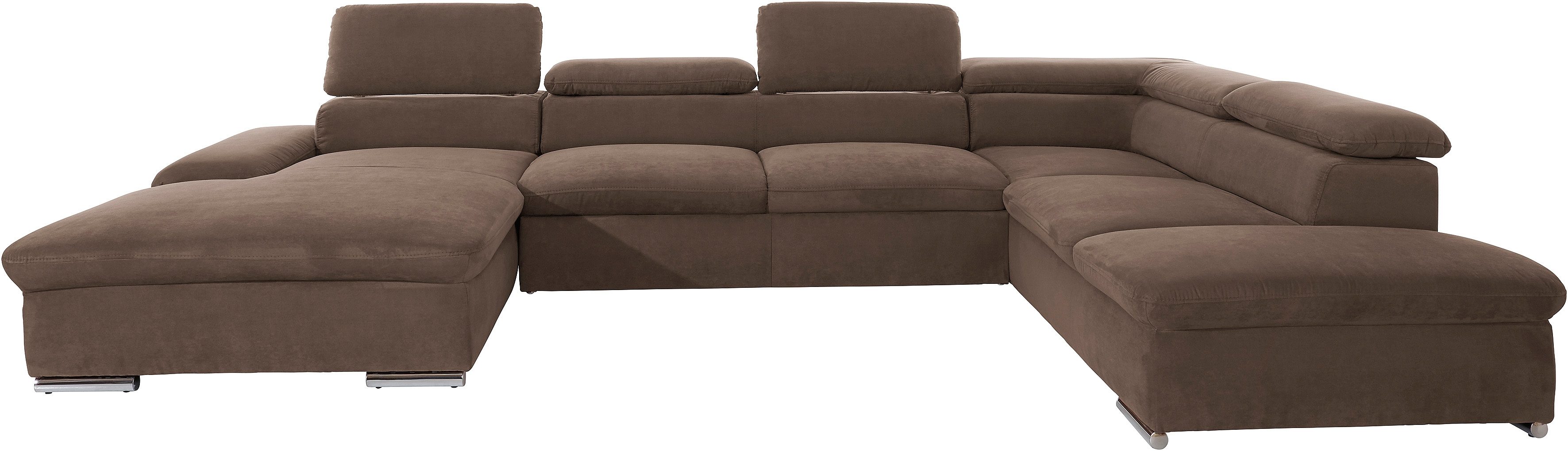 sit&more Wohnlandschaft "Alcatraz U-Form" wahlweise mit Schlaffunktion