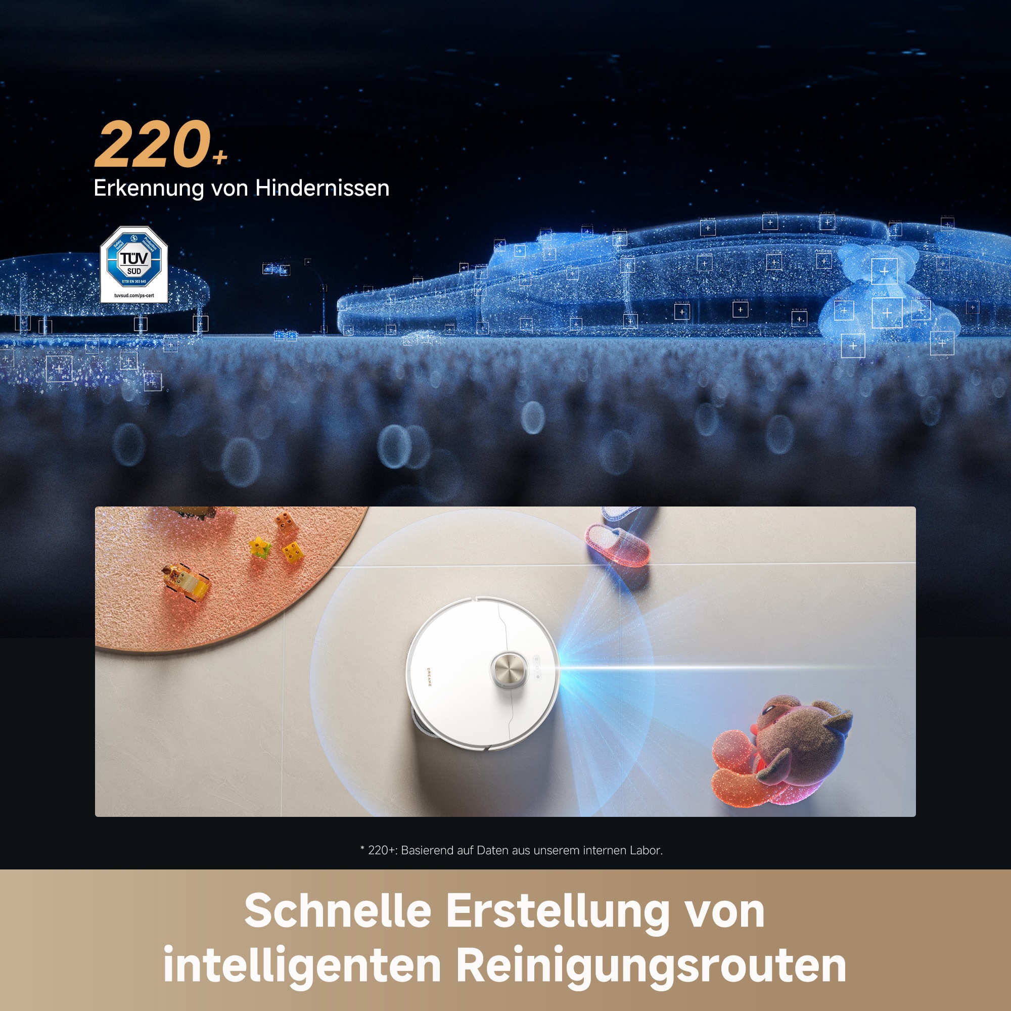 Dreame Saugroboter »L50s Pro Ultra« Basisstation, App-Steuerung