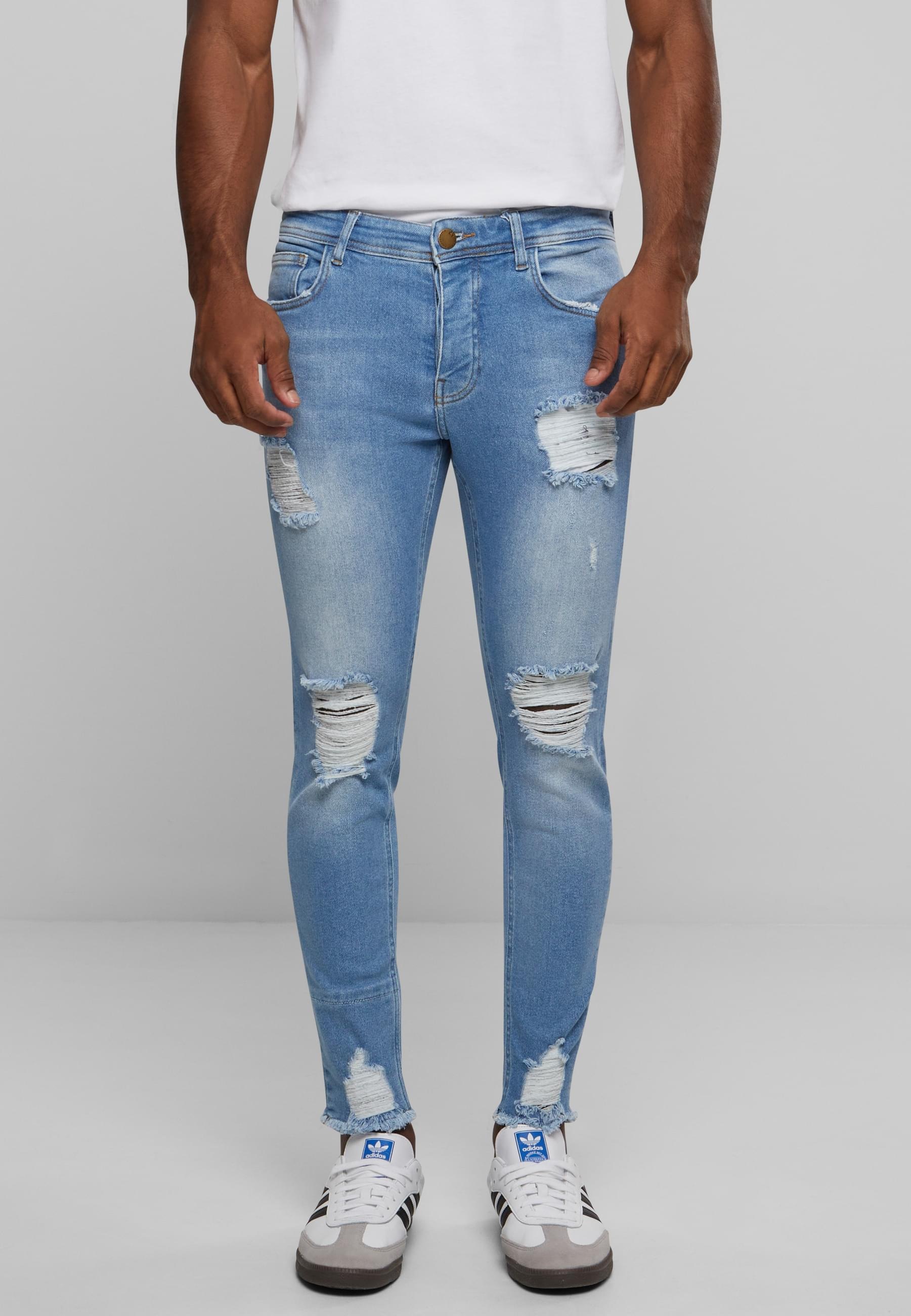 2Y Studios Bequeme Jeans »2Y Studios Herren 2Y Destroyed Cropped Skinny Denim«