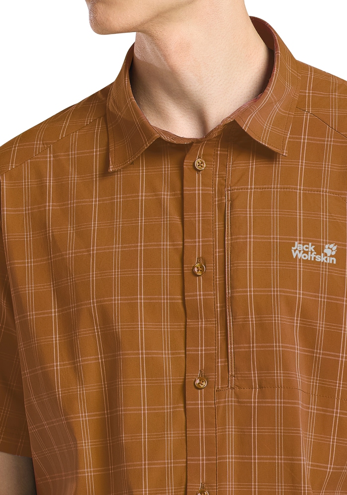 Jack Wolfskin Norbo S/S Shirt Men Check XL 6