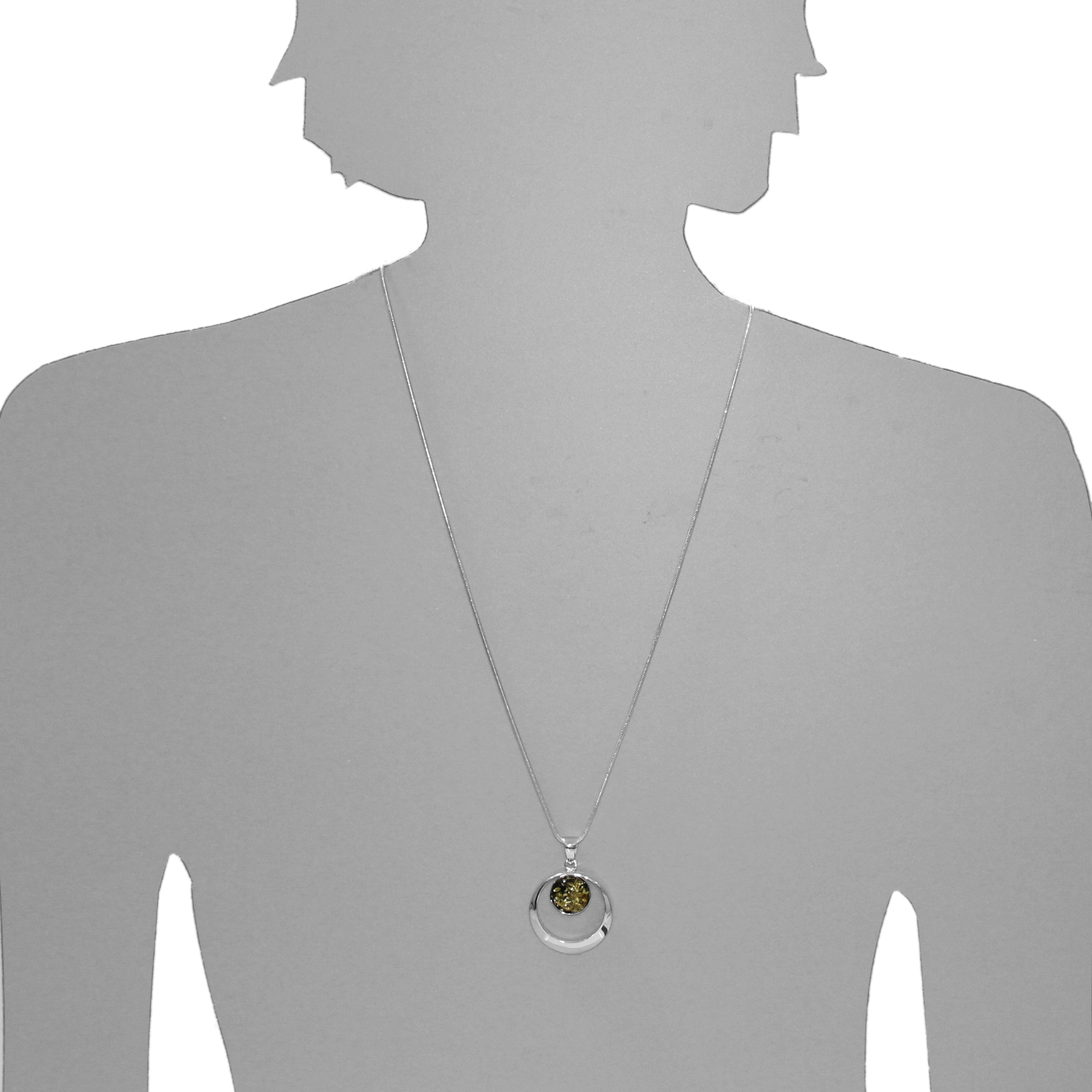 OSTSEE-SCHMUCK Kette mit Anhänger »Ostsee-Schmuck Kette mit Anhänger Lenka Kette mit Anhänger Lenka«, (2 tlg.)