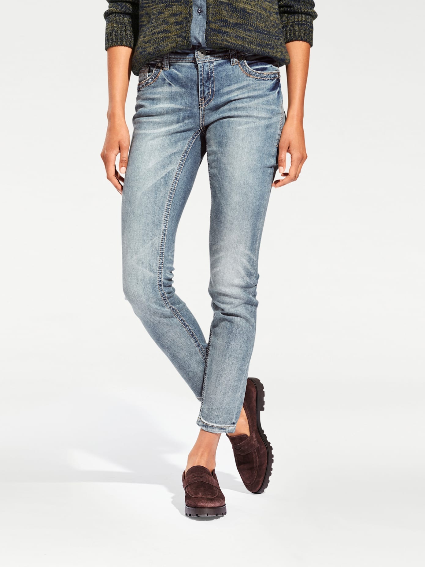 RICK CARDONA by heine Röhrenjeans, (1 tlg.)