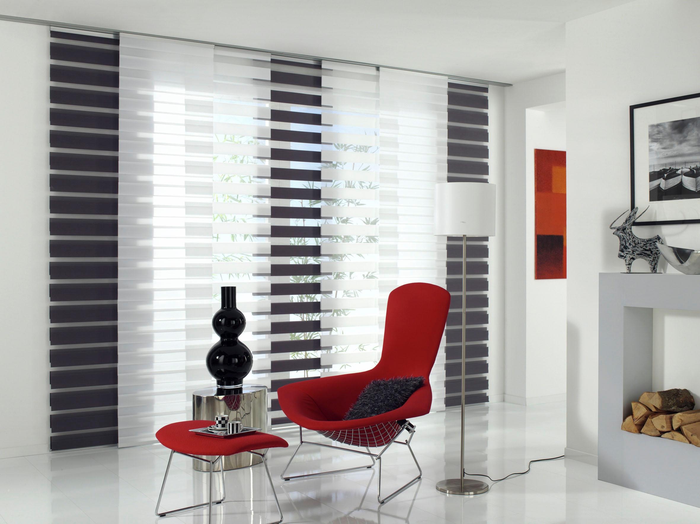 GARDINIA Schiebegardine »Flächenvorhang Day+Night« Paneelwagen 1 Stk. tlg. mit Aluminiumprofil inklusive Gleiter