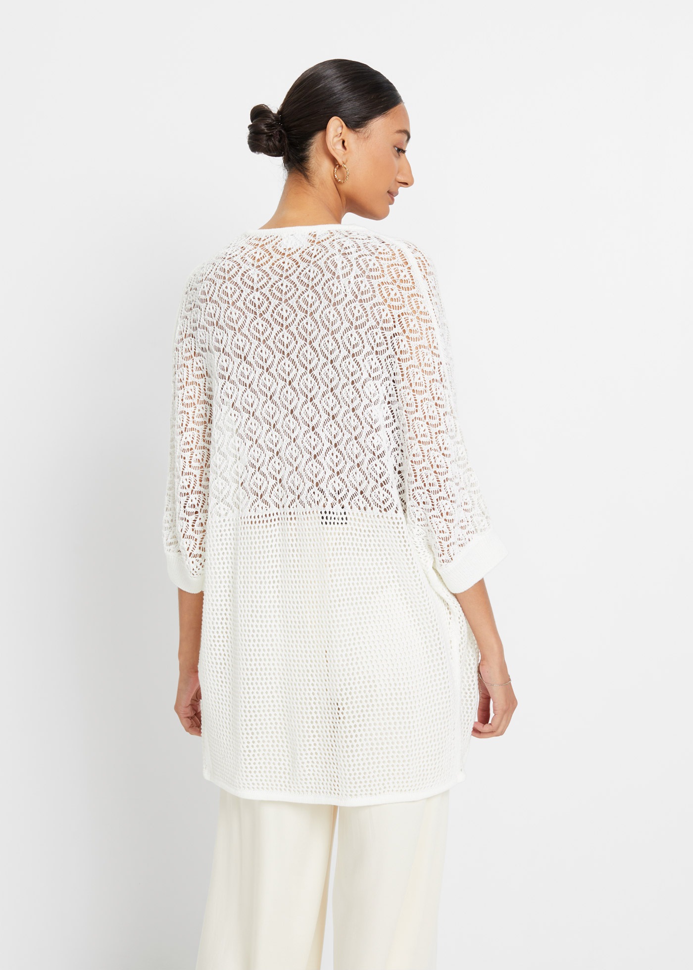 Thumbnail - bonprix Longstrickjacke Longstrickjacke mit Lochmuster