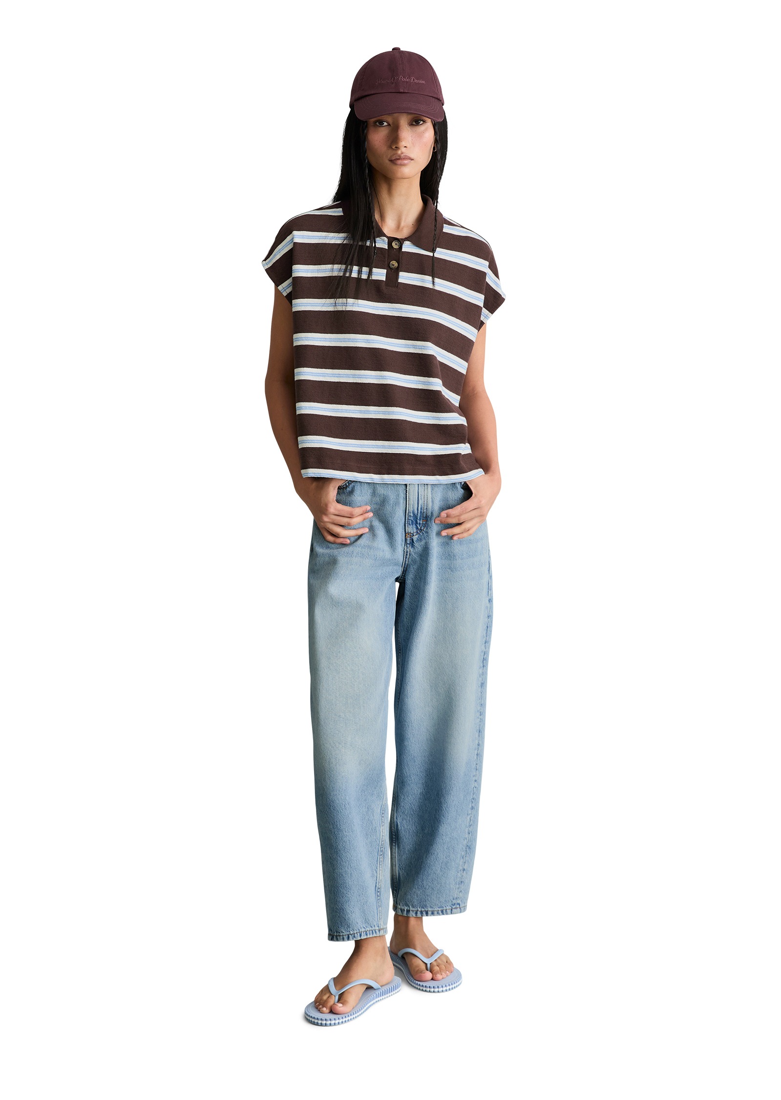 Marc O'Polo DENIM Poloshirt »aus schwerem Single Jersey«