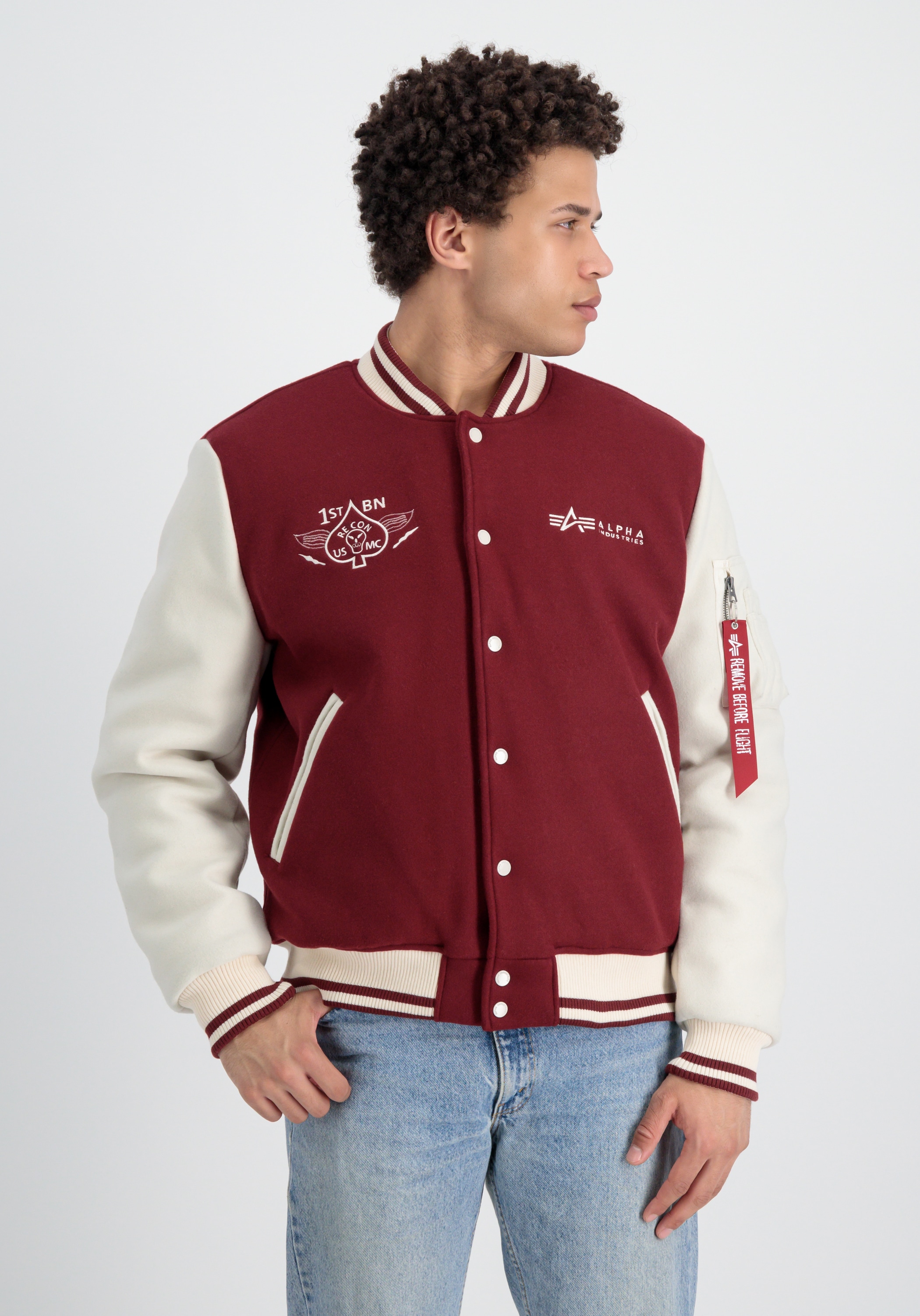 Alpha Industries Bomberjacke »Alpha Industries Men - Bomber Jackets Varsity Air Force Jacket«
