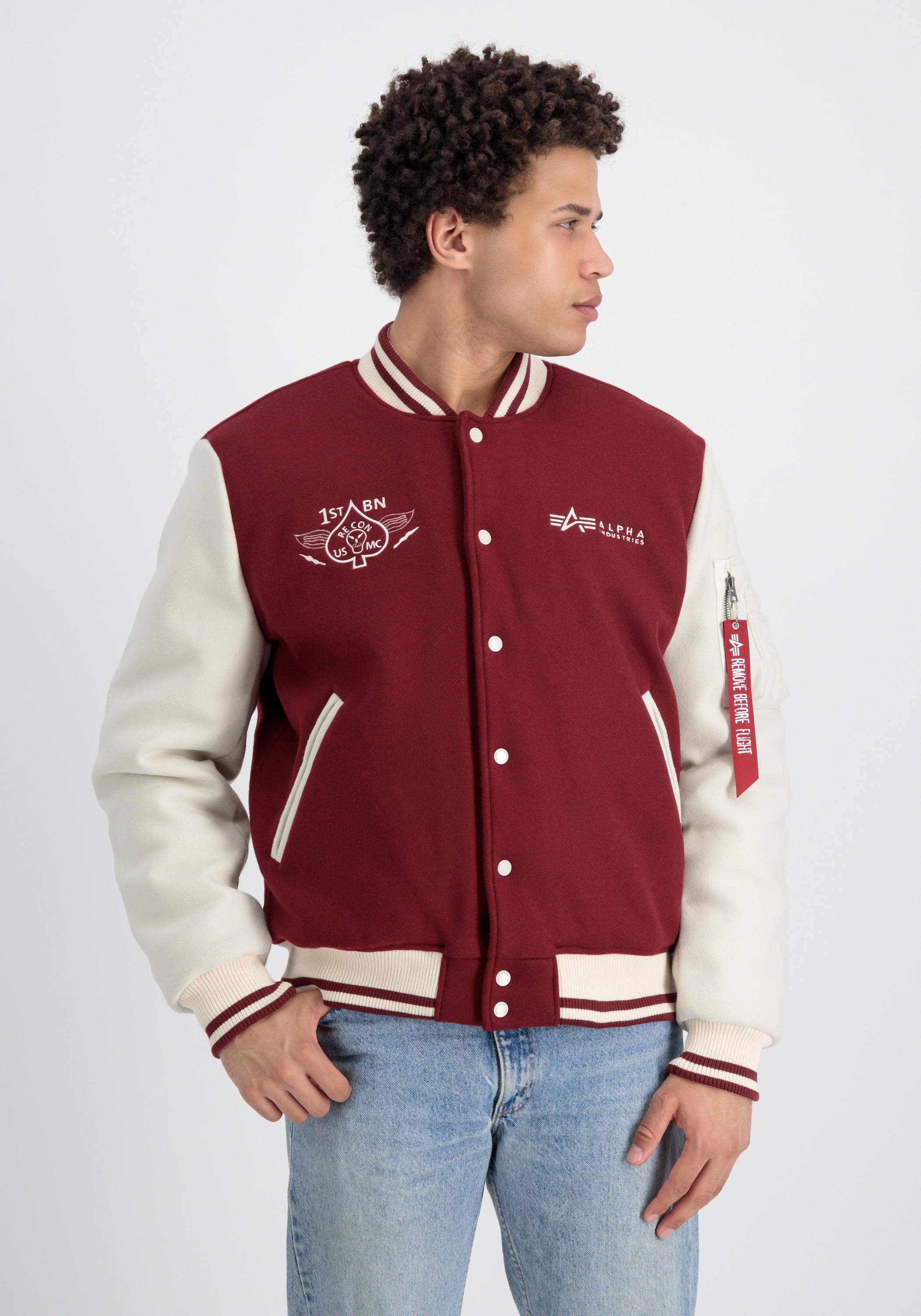 Alpha Industries Bomberjacke »ALPHA INDUSTRIES Men - Bomber Jackets Varsity Air Force Jacket«