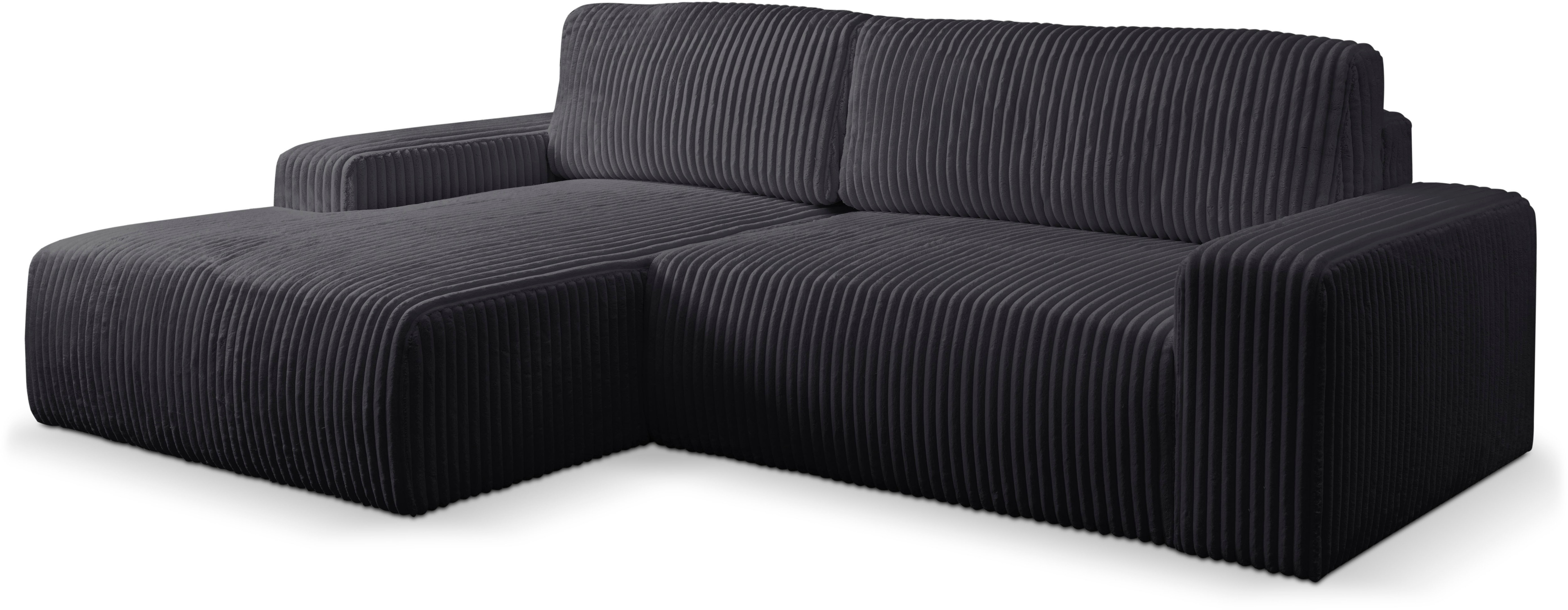 Thumbnail - WERK2 Ecksofa "Rotterdam-L, kuschelweicher Cord oder Breitcord, L-Form, Breite 267 cm" Design Ecksofa mit Schlaffunktion...