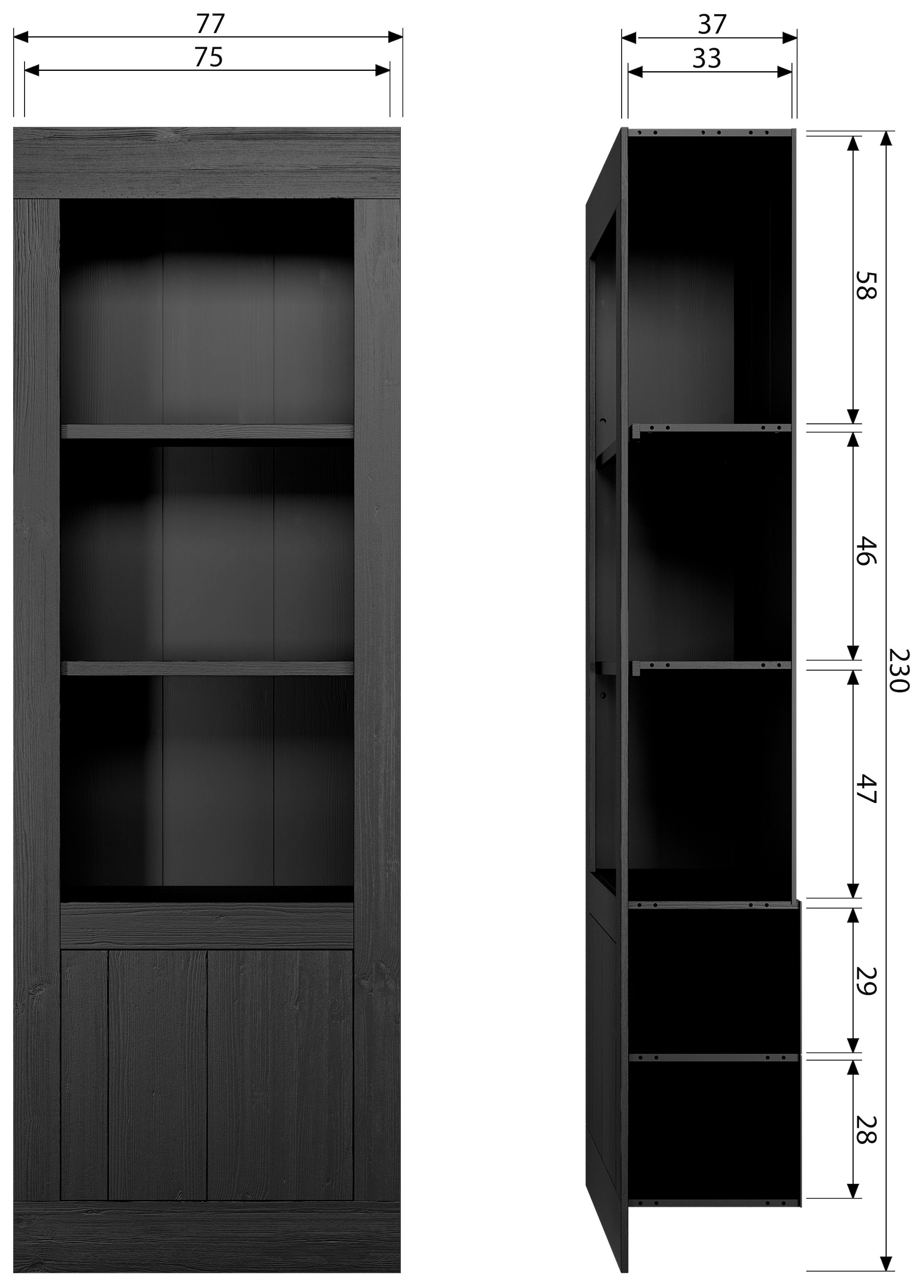 WOOOD Regal »Vienna«, mit Tür, H 230 cm x B 78 cm
