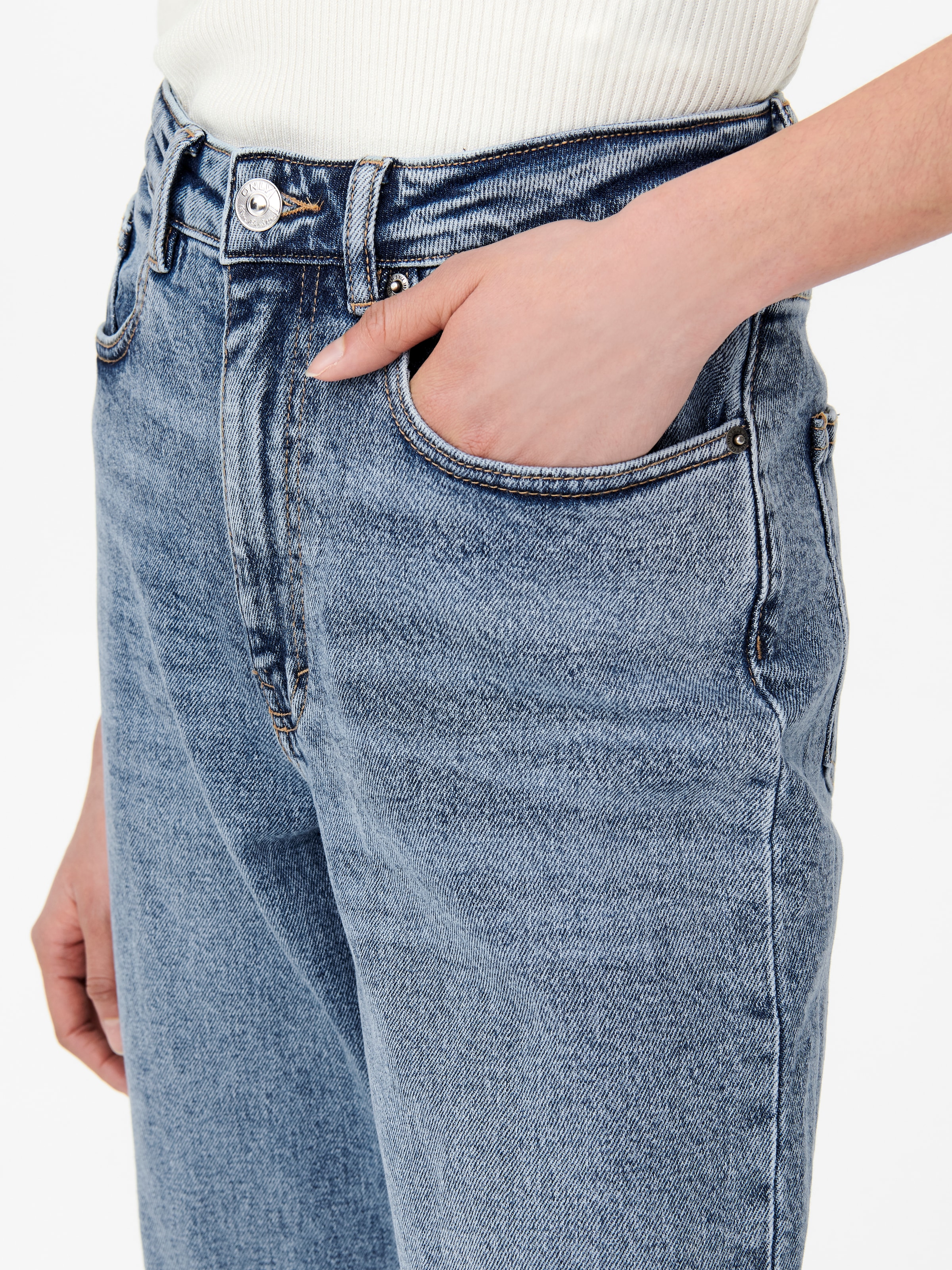 ONLY High-waist-Jeans »ONLJUICY HW WIDE LEG«
