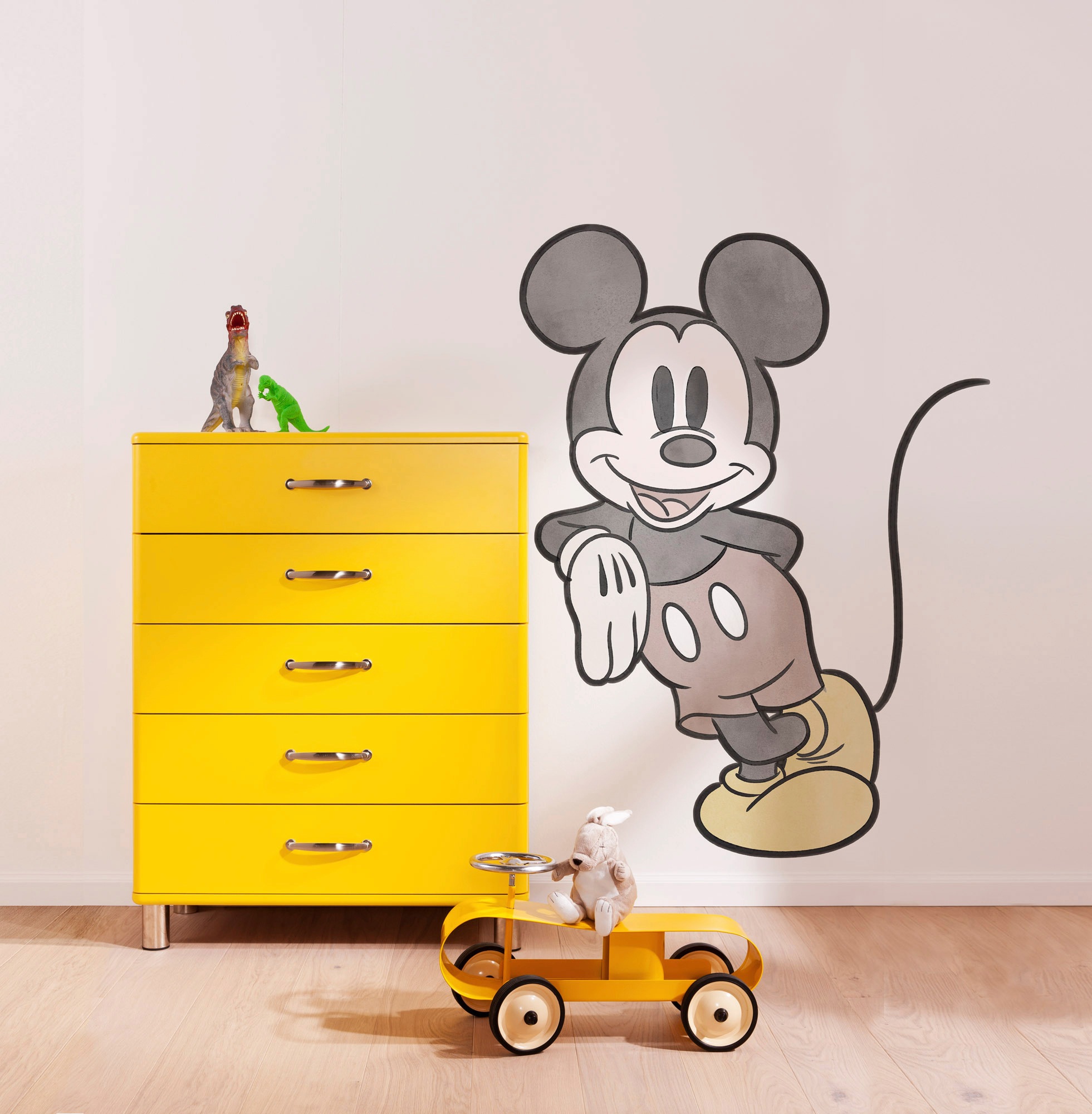 Komar Fototapete "Selbstklebende Vlies - Mickey Essential - Größe 100 x 127 cm" bedruckt glatt Kinderzimmer