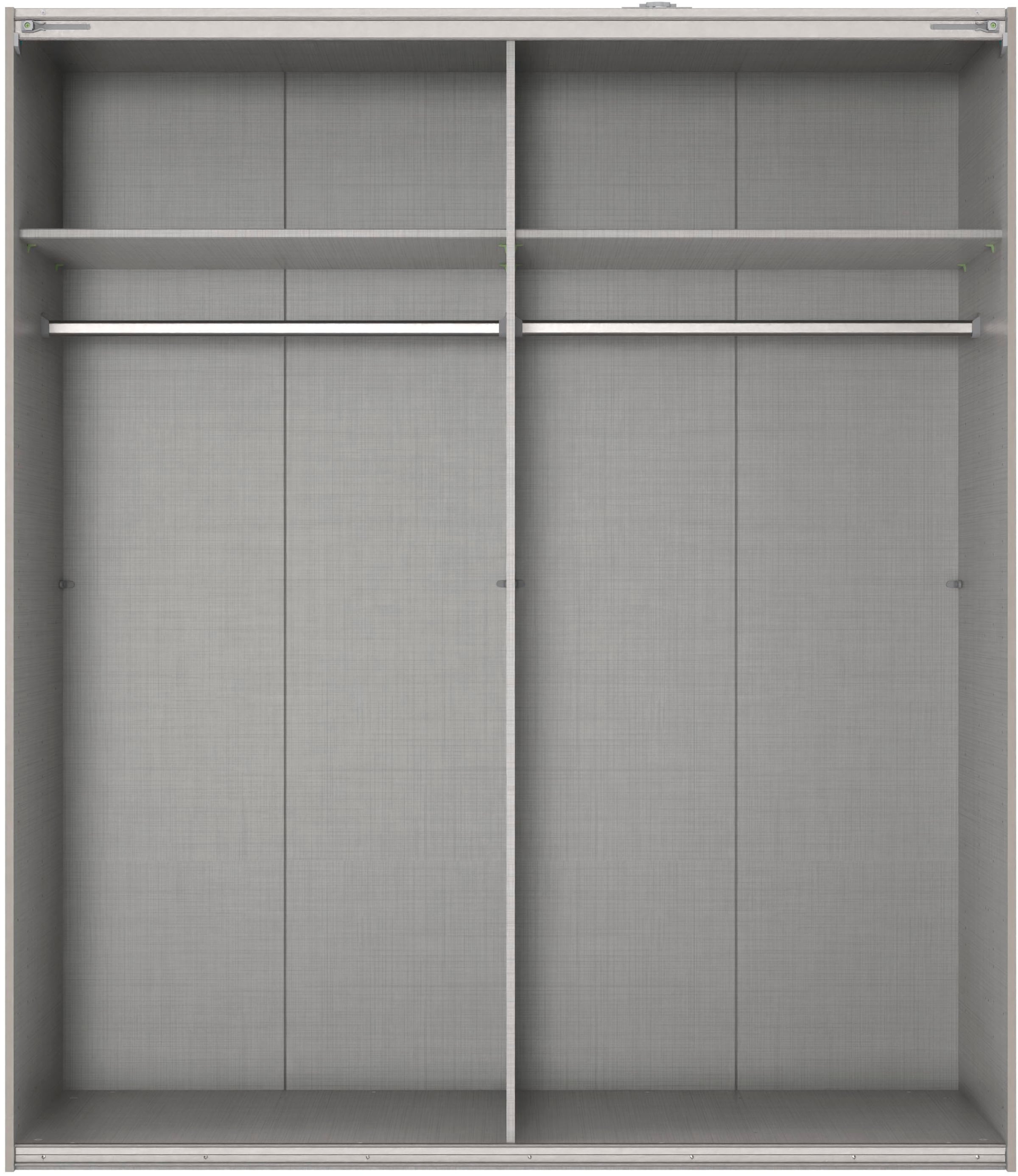Wimex Kleiderschrank »Mugano, Made in Germany, Lieferung bis in Deine Etage und Stellort«, (wähle Deine Ausstattung: Basic oder Premium!), 3 Schwebetüren, große Größen, mit oder ohne Spiegel, Metallgriffe