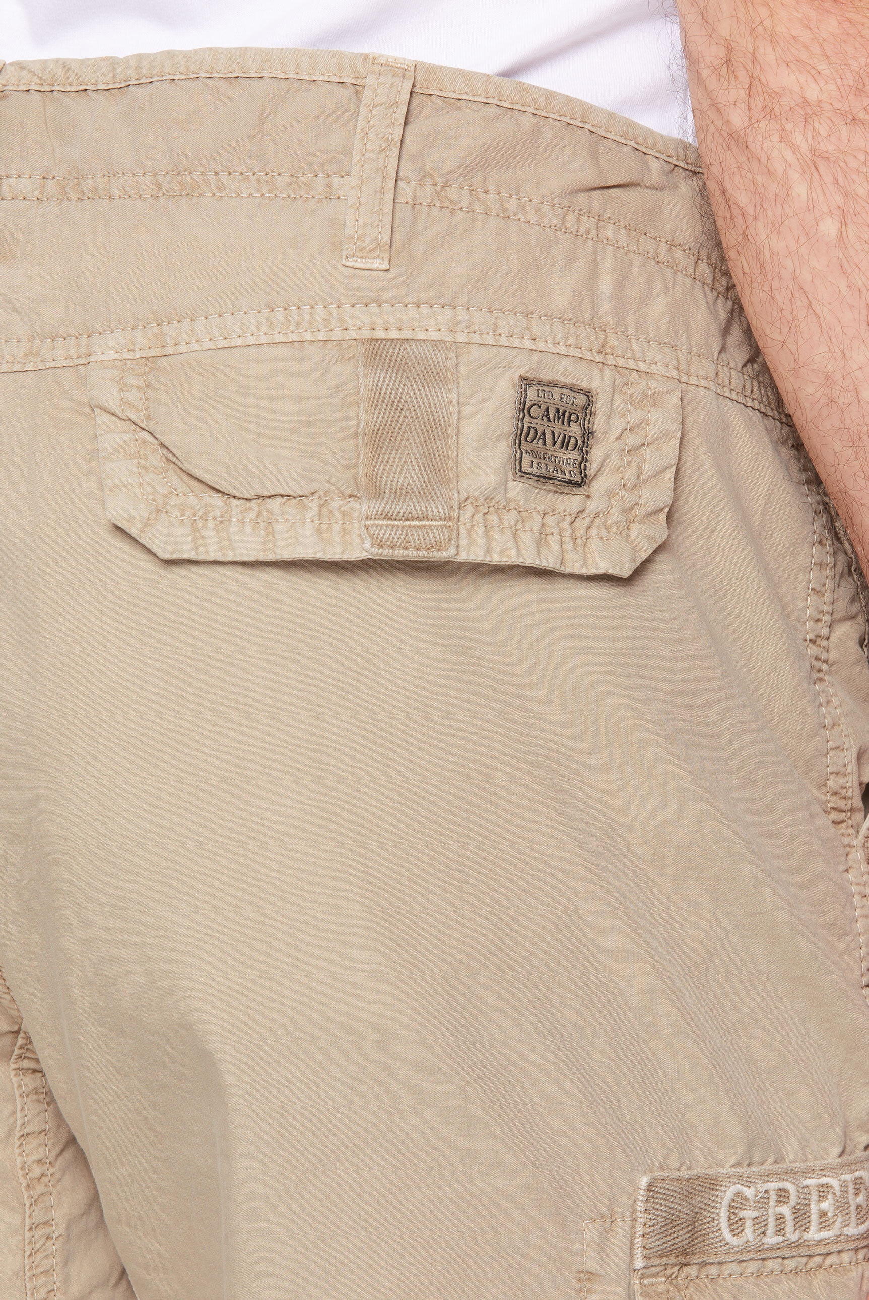 CAMP DAVID Shorts, aus Baumwolle