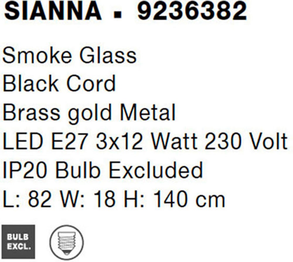 Nova Luce Hängeleuchten »SIANNA« E27 1 Stk. Ohne Beleuchtung