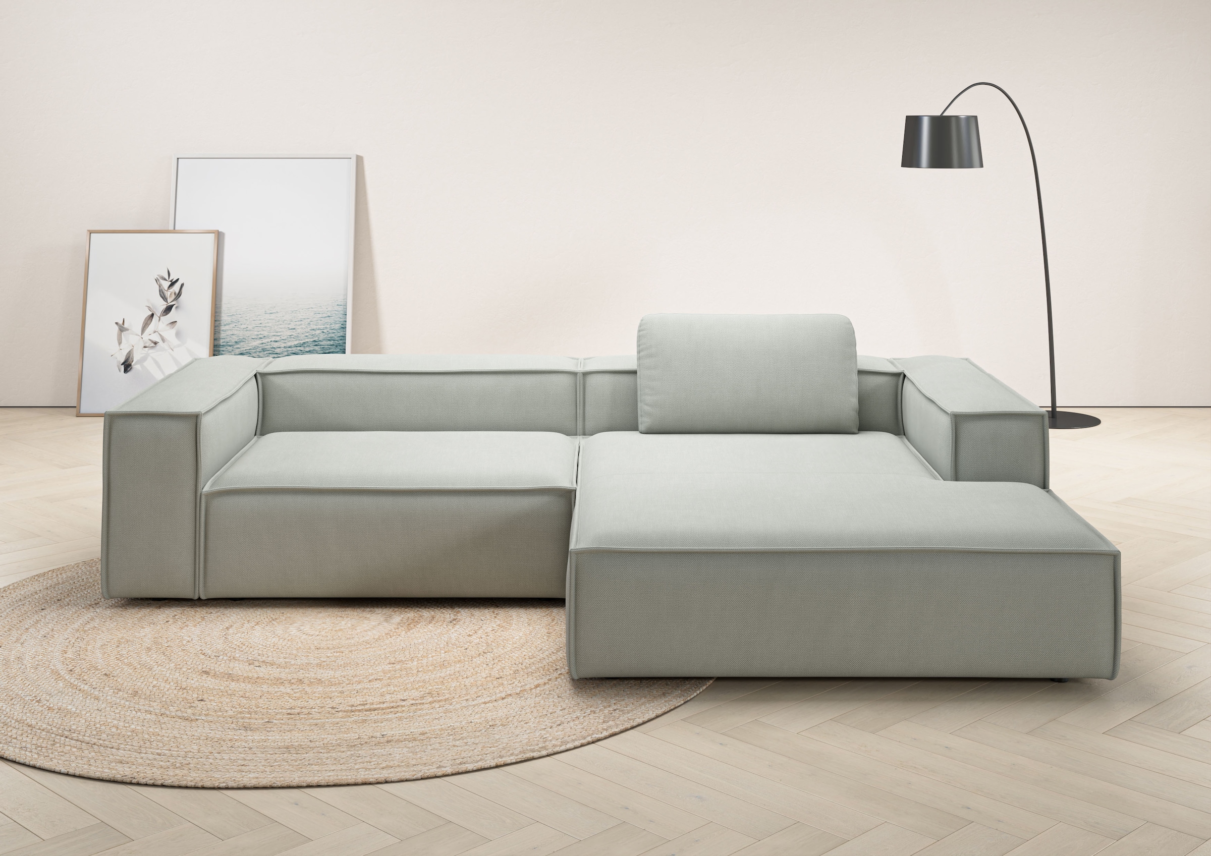 Home affaire Ecksofa "Watertown, modernes XXL L-Form, 306 cm breit" Großzüg günstig online kaufen