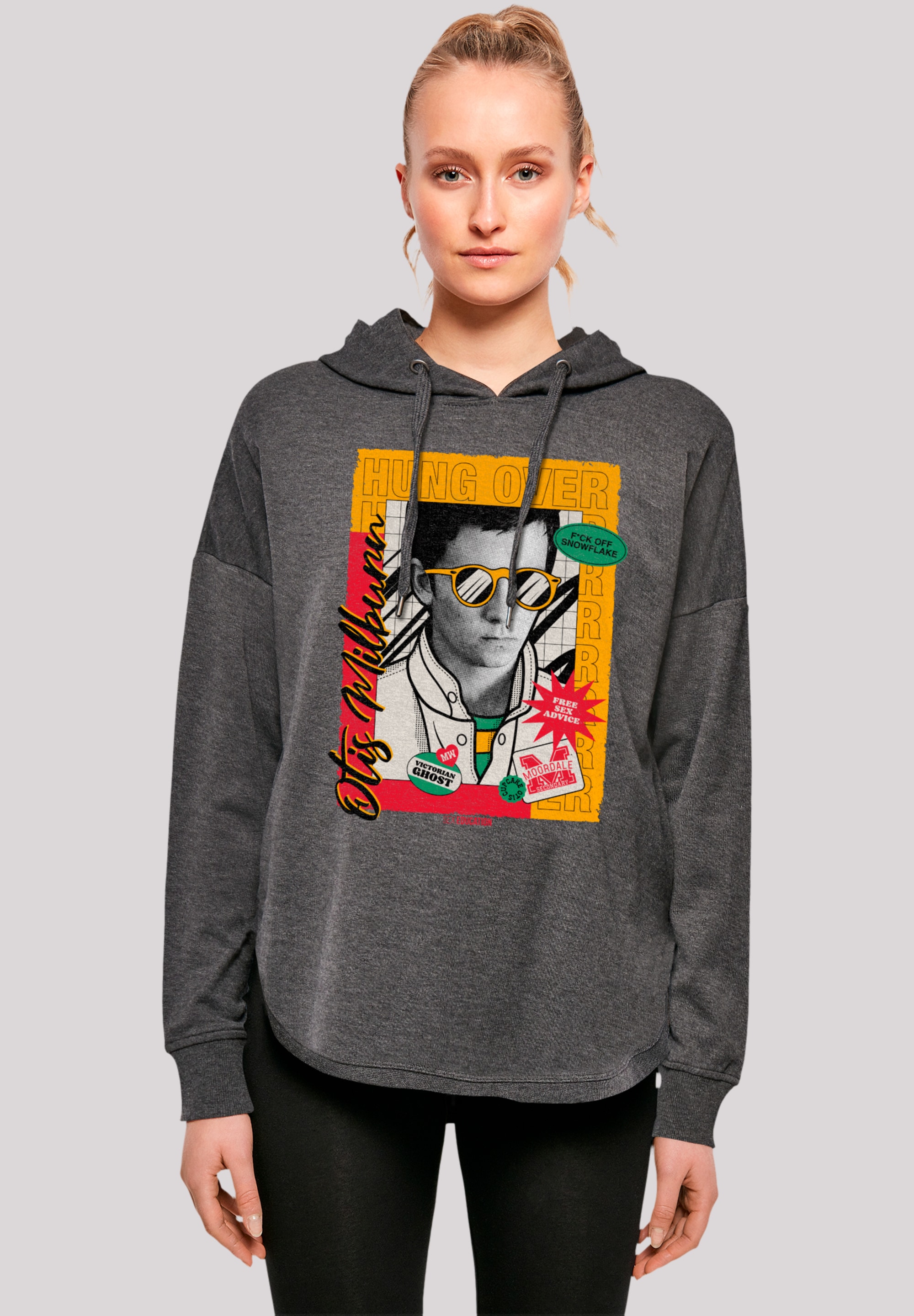 F4NT4STIC Kapuzenpullover "Sex Education Otis Hung Over Collage", Premium Qualität