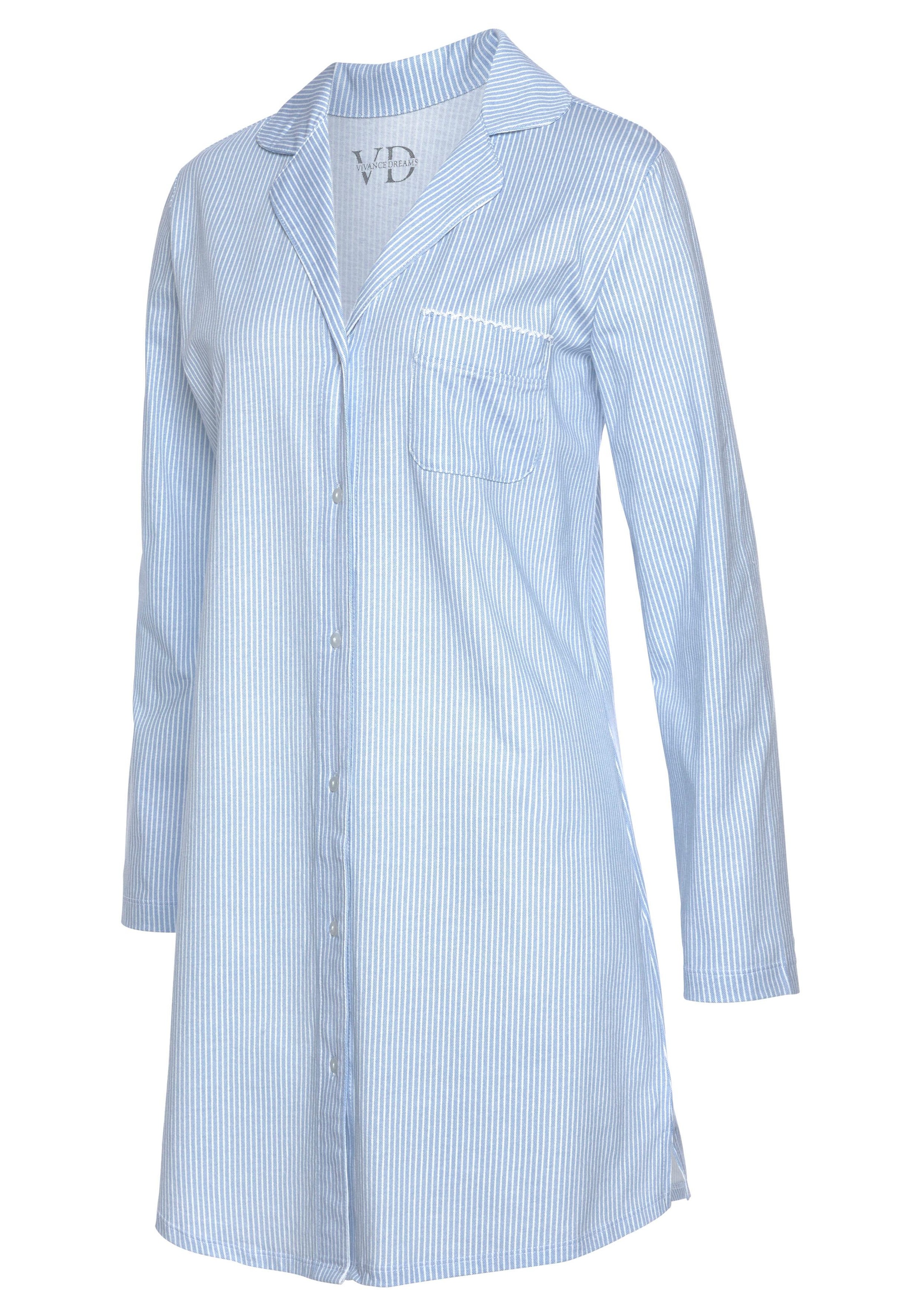 Vivance Dreams Nachthemd 1-teilig, Brusttasche  aufgesetzte Tasche mit fein günstig online kaufen