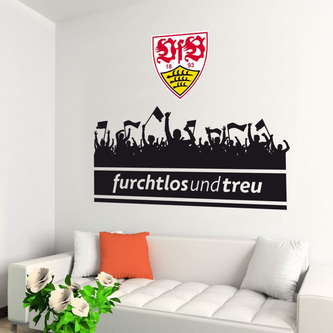 | Logo«, St.) Wandtattoo (1 mit bestellen BAUR »VfB Wall-Art Fans Stuttgart