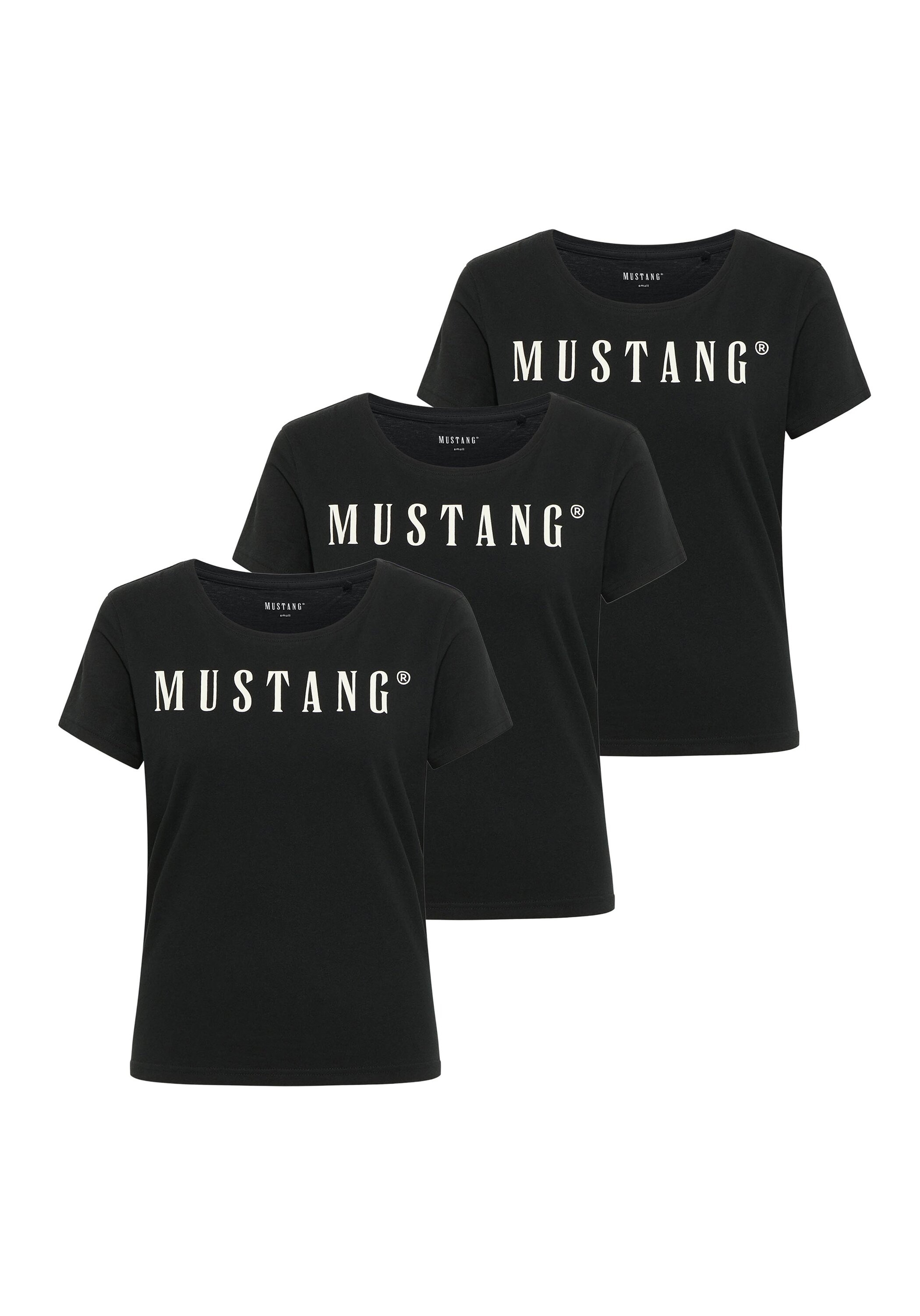 MUSTANG T-Shirt "T-Shirt Style Alma 3P 3er Pack"