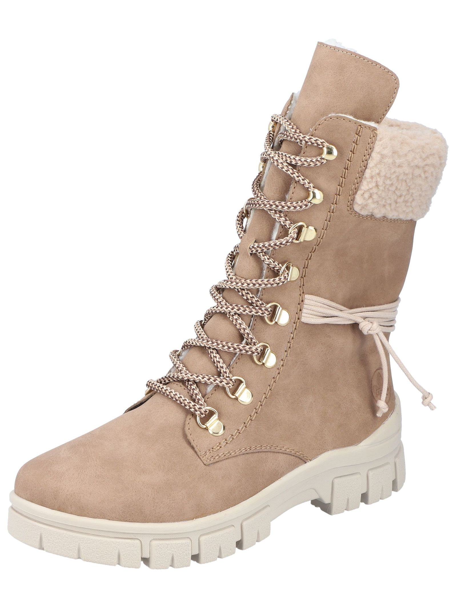 Rieker Schnürstiefelette "Rieker Stiefelette Lederimitat/Textil" günstig online kaufen
