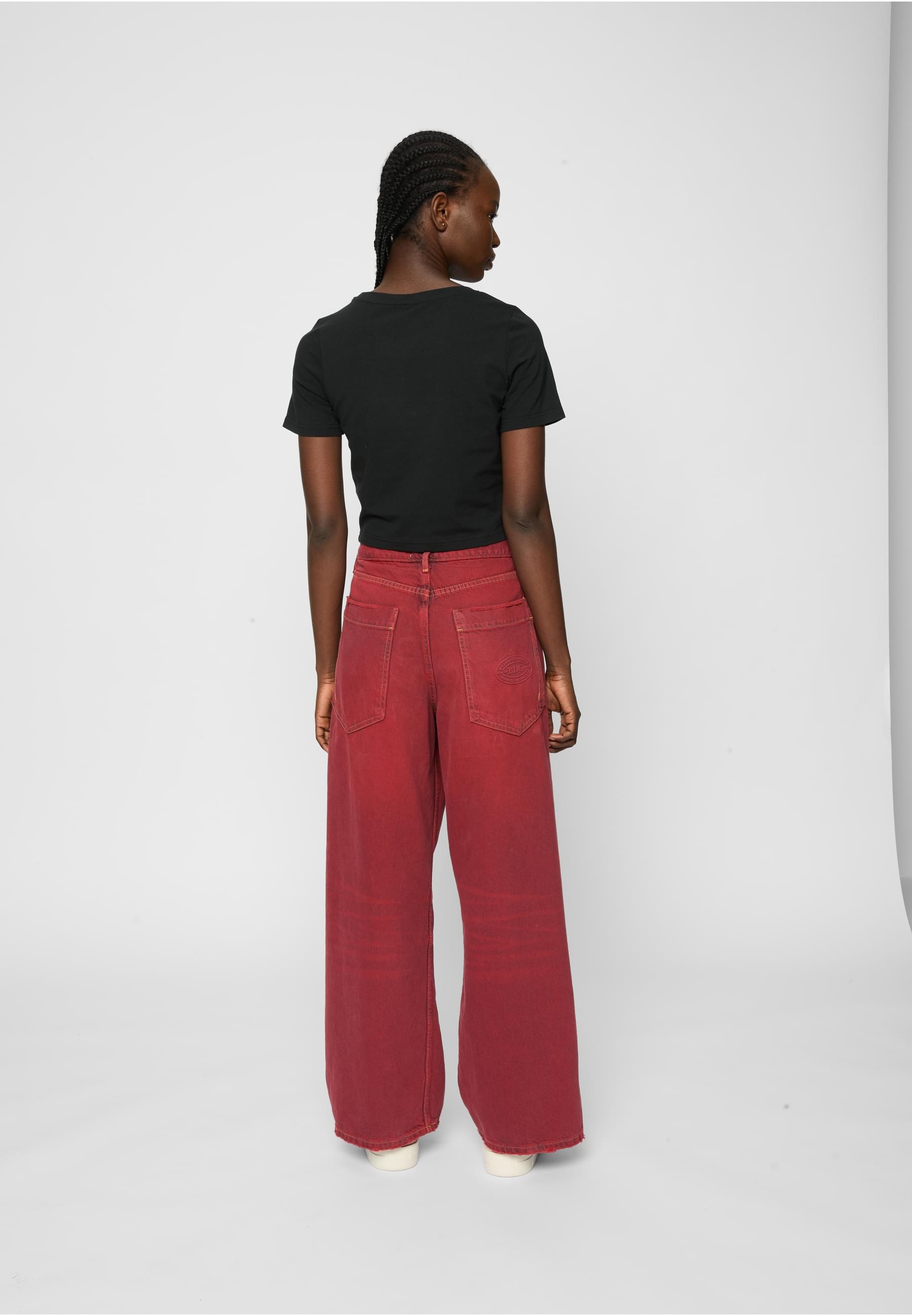 Miss Tee Kurzarmshirt »Miss Tee Damen Peaches Cropped Tee«, (1 tlg.)
