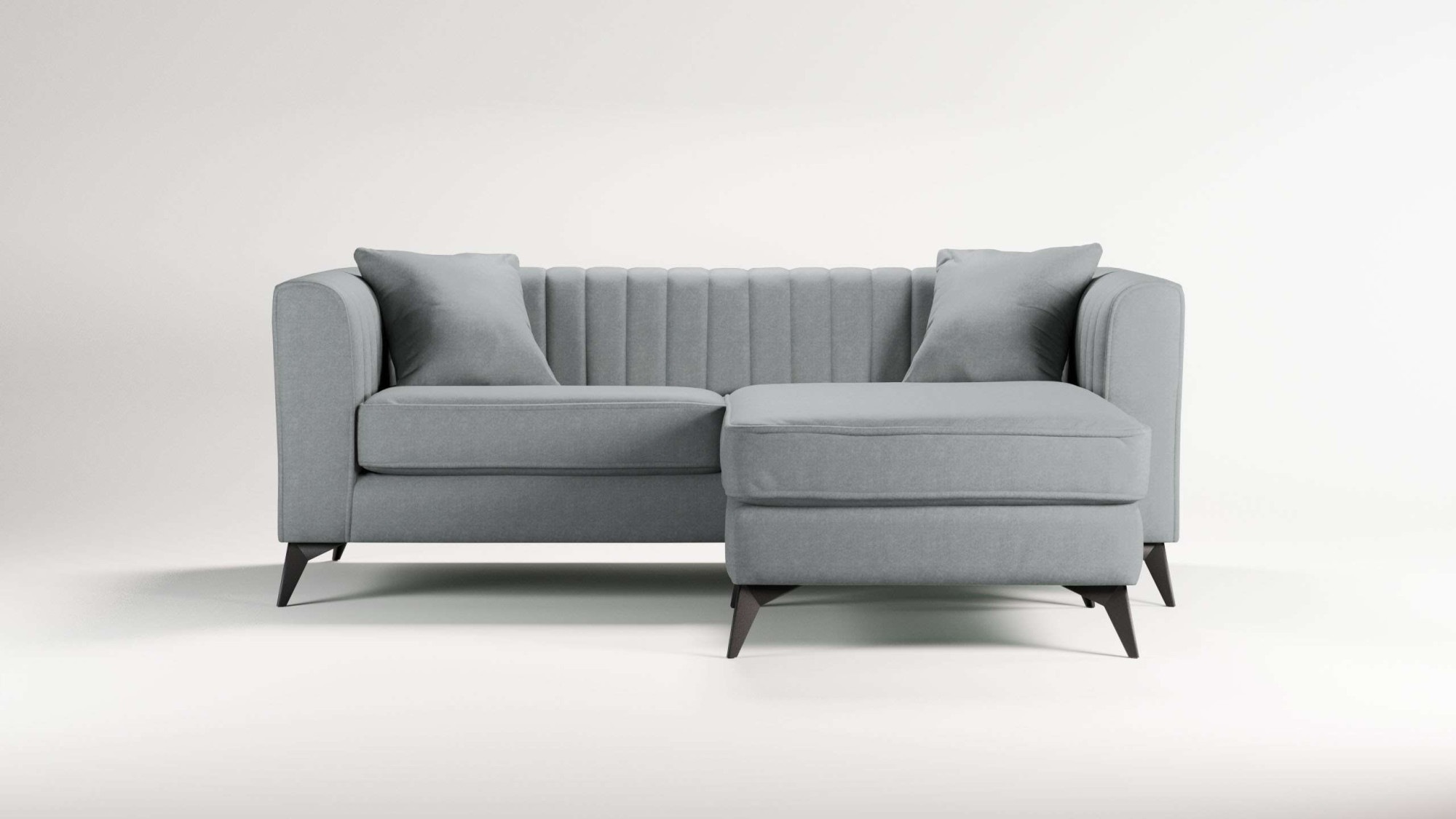 Places of Style Ecksofa "MATTHEW L-Form ideal für kleine Räume, Maße B/T/H: günstig online kaufen