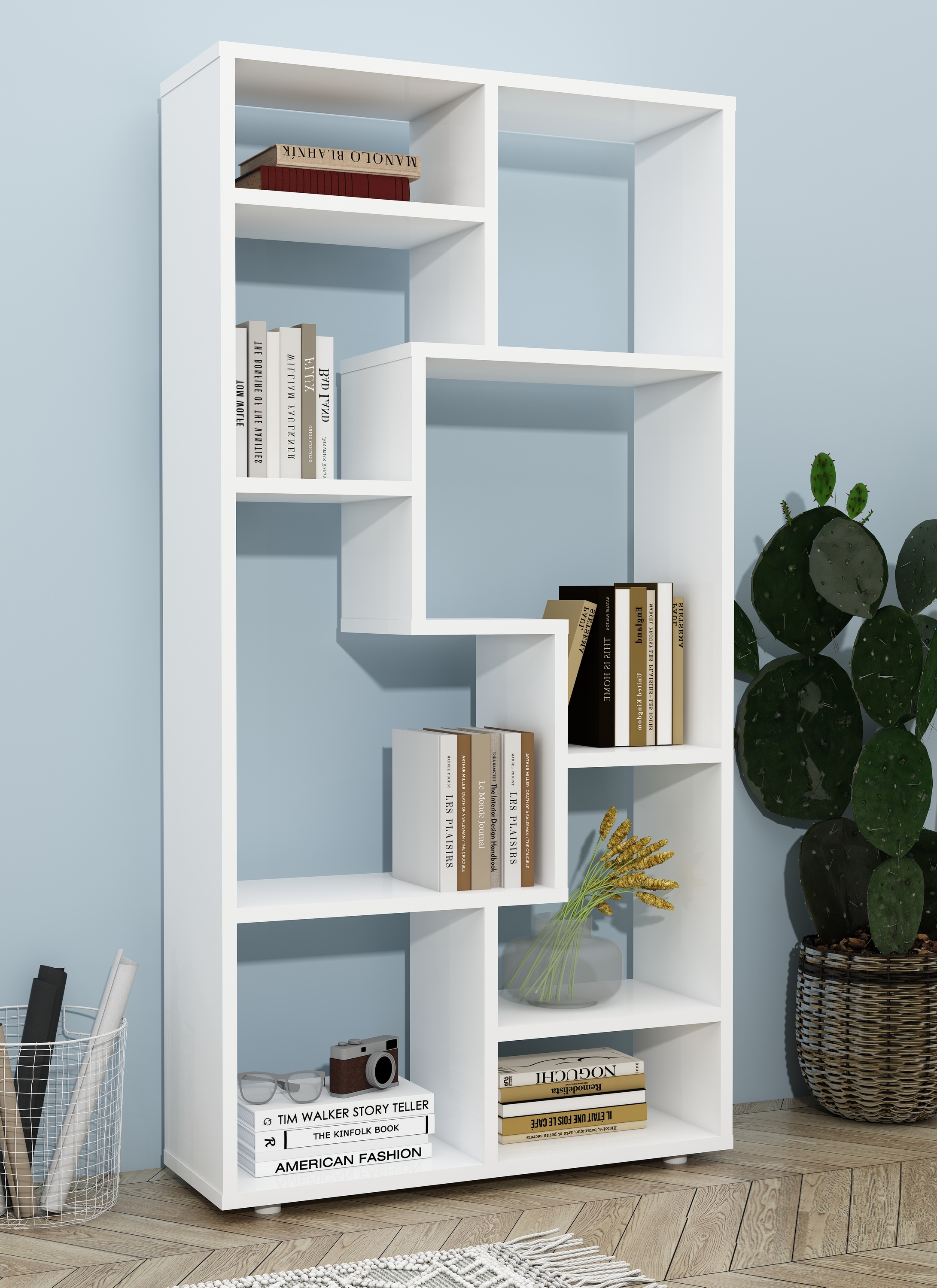 VCM Standregal »Holz Stand Regal Raumteiler Bücherregal Lanisa M«