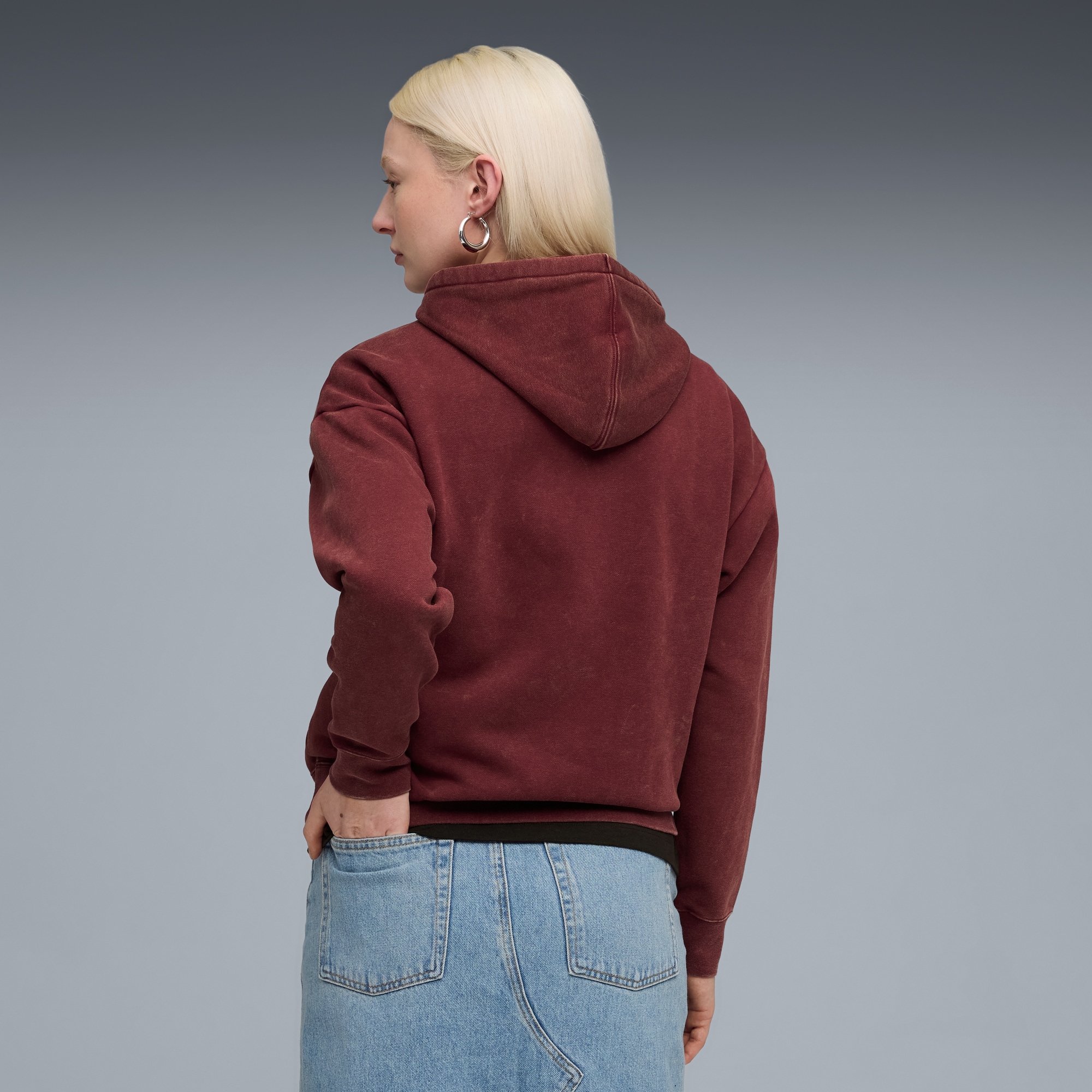 PUMA Kapuzensweatshirt »ESS ELEVATED RELAXED WASH HOODIE FL«