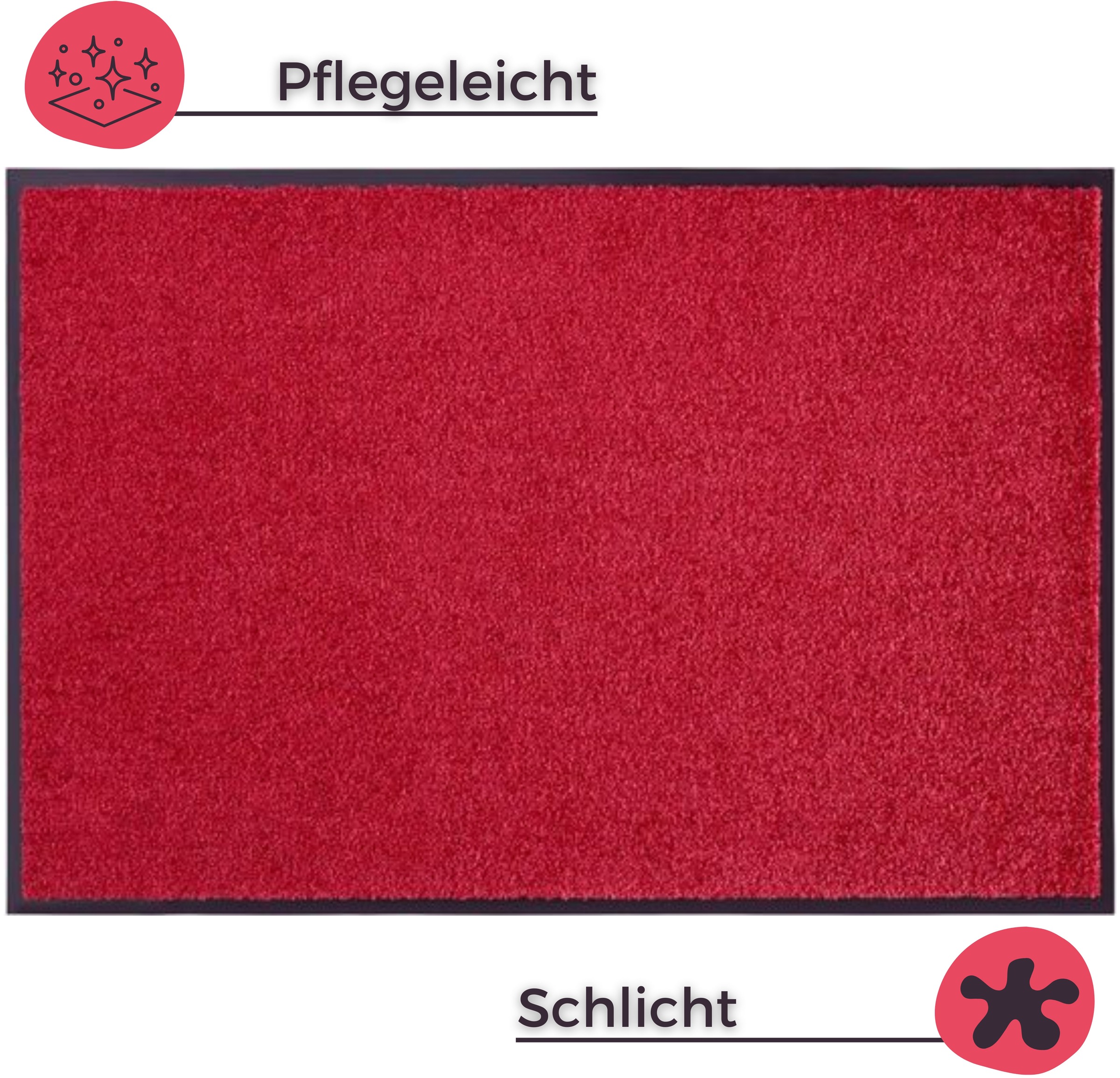 Thumbnail - my home Fußmatte "Clean & Walk" rechteckig 7 mm Höhe Schmutzfangmatte, Türmatte, In- und Outdoor, Teppich, Läufer, wasch...