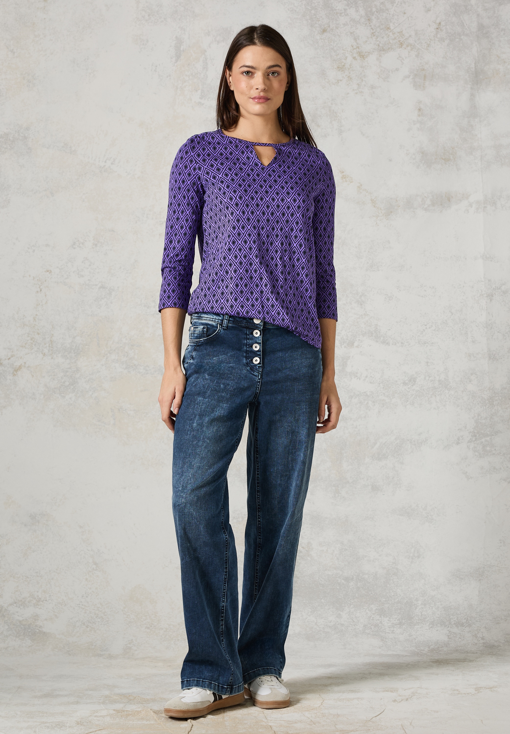 Cecil Print-Shirt, mit grafischem Muster