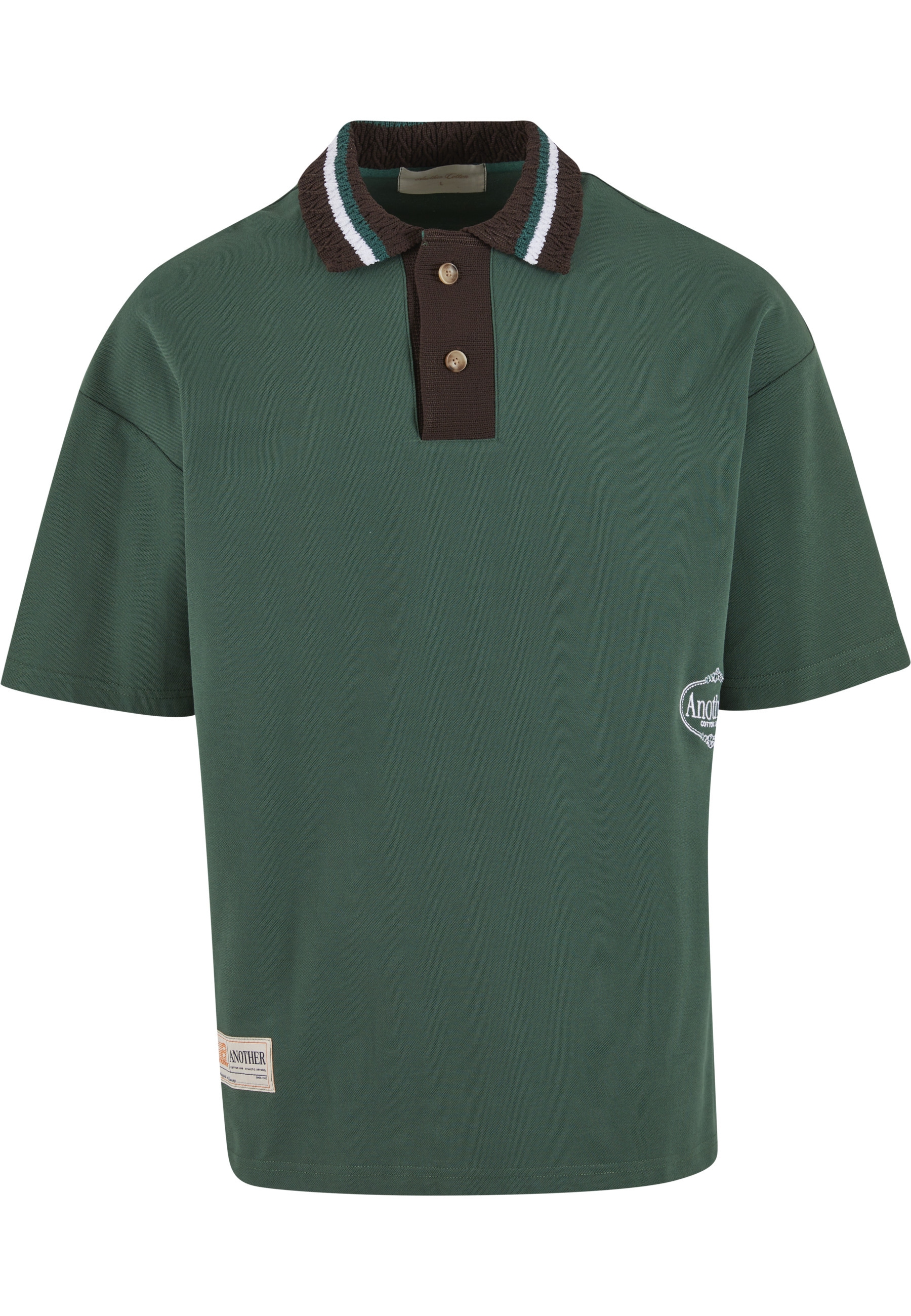 Another Cotton Lab "Another Cotton Lab ACL Knit Collar Oversized Polo" 1