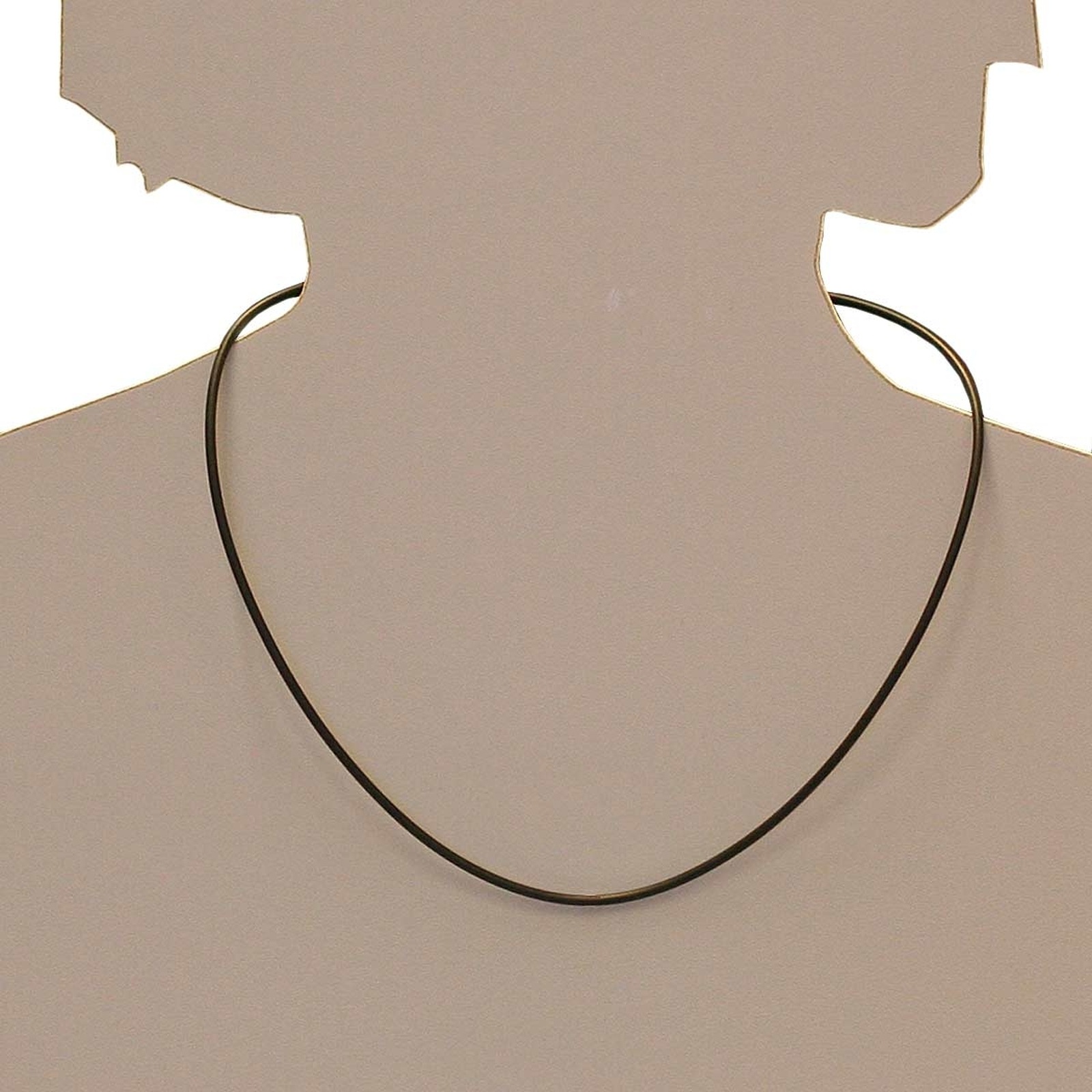 OSTSEE-SCHMUCK Halsreif Rubber Necklace Black 45cm 3