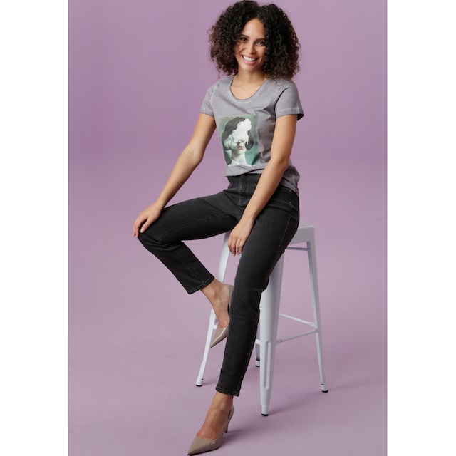 Aniston CASUAL T-Shirt, mit extravagantem Frontdruck bestellen | BAUR