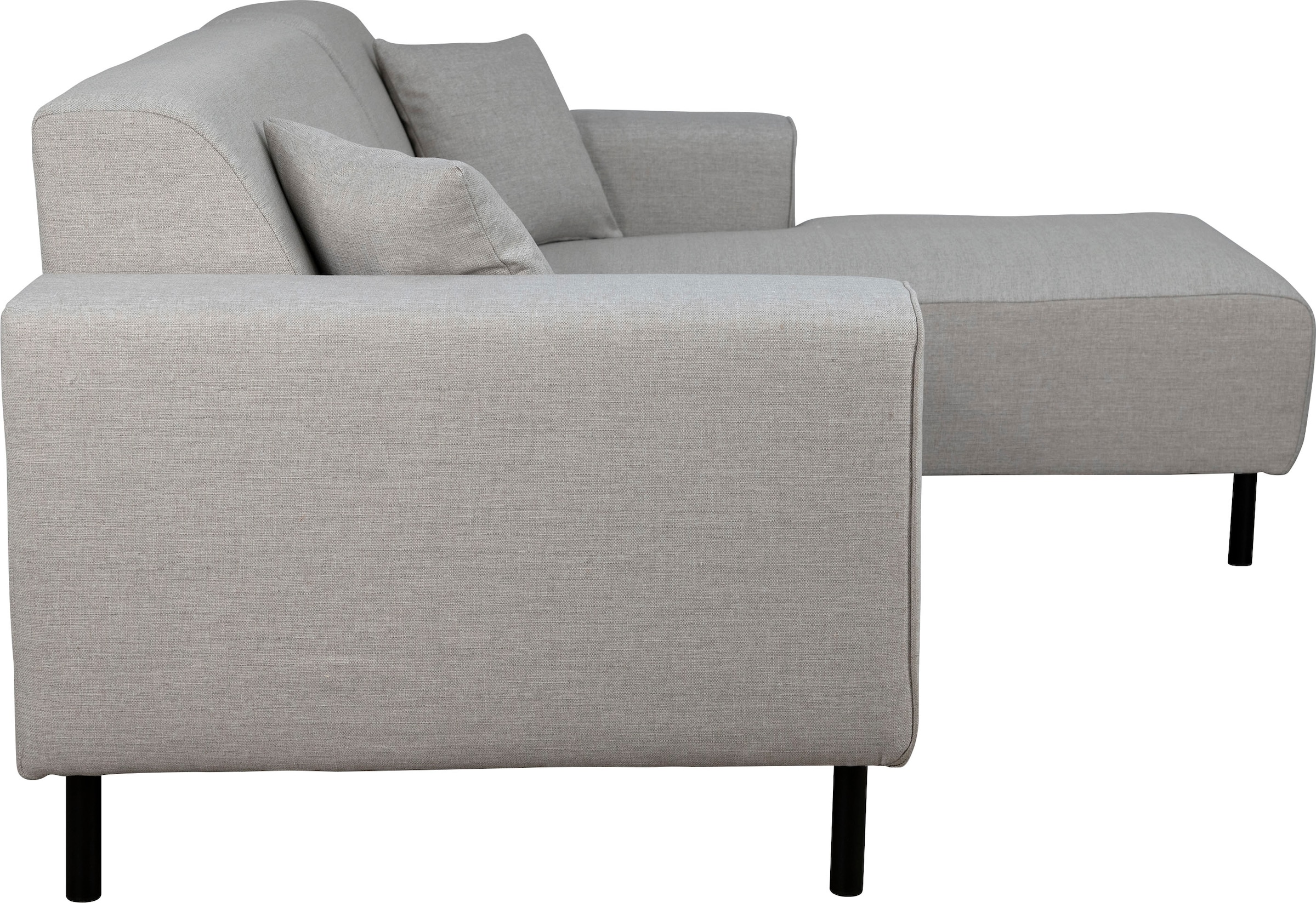 Home affaire Ecksofa »ARROS L-Form mit Wellenunterfederung, Maße B/T/H: 235/163/81 cm« incl. Zierkissen, mit Recamiere rechts/links bestellbar, auch in Cord