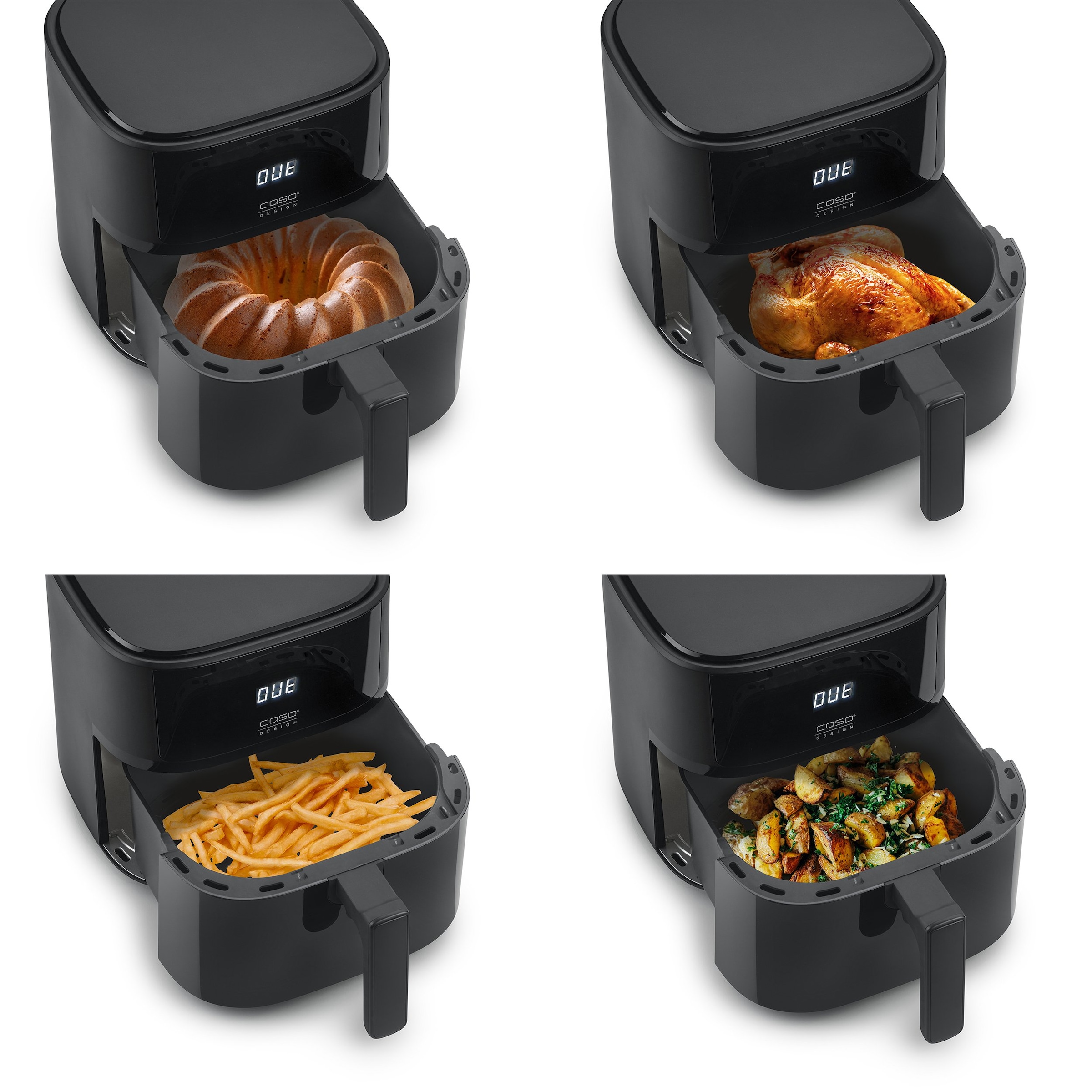 Caso Heißluftfritteuse »3185 Design AirFry 6.0«, 1700 W, Fassungsvermögen 0 l