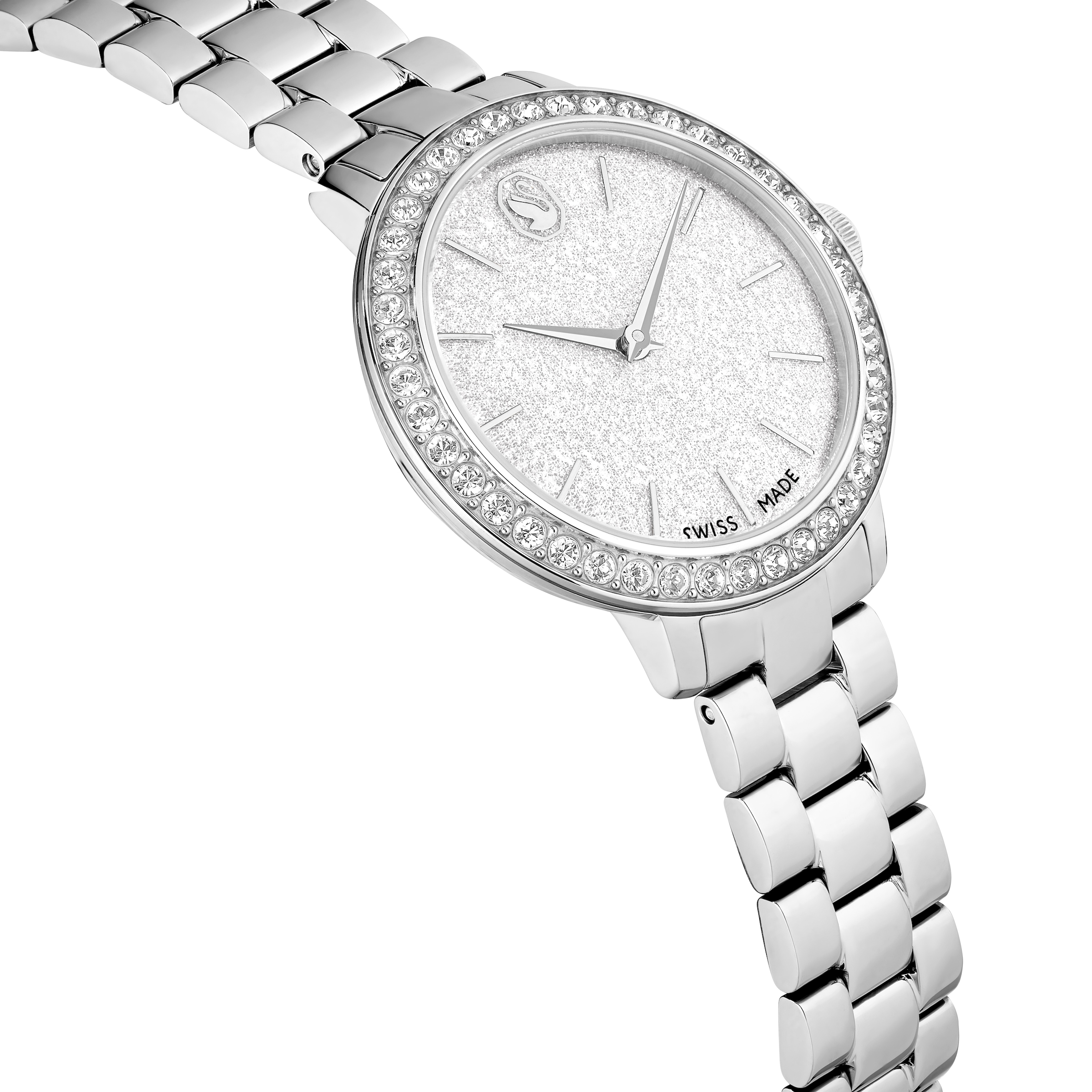 Swarovski Quarzuhr »MATRIX 3-LINK«, Armbanduhr, Damenuhr, Swiss Made, Edelstahlarmband, analog