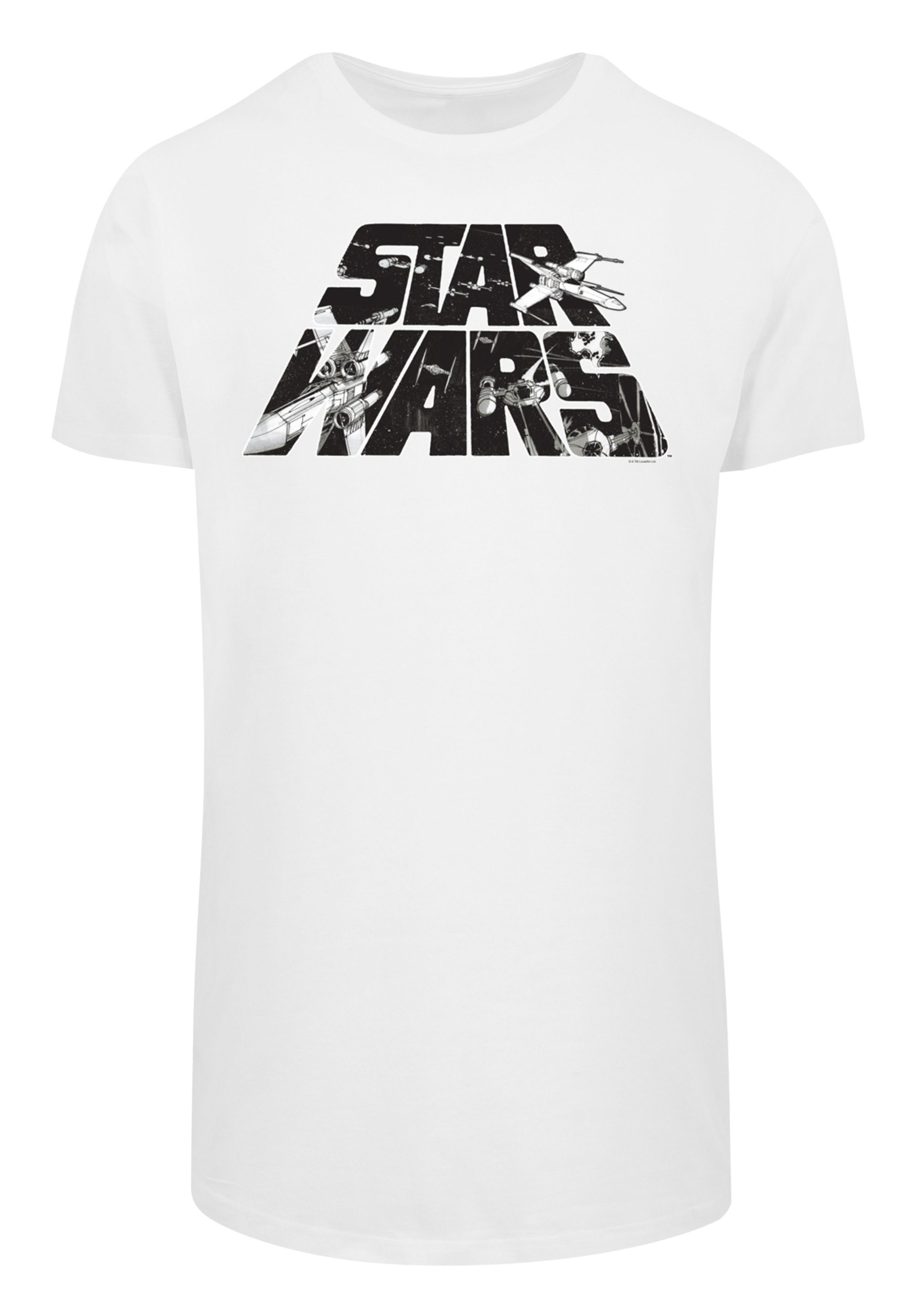 F4NT4STIC T-Shirt »Star Wars Logo Space Sketch«, Print