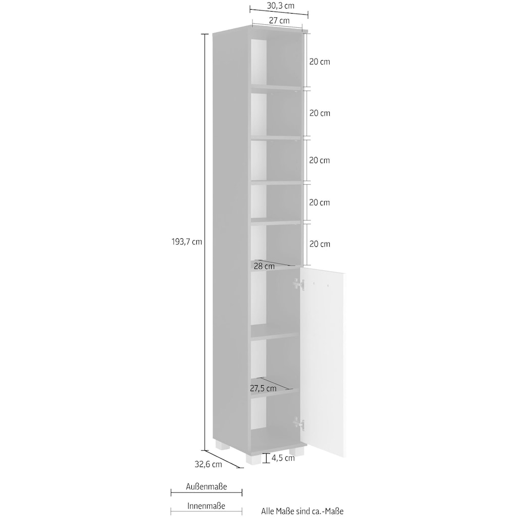 Schildmeyer Hochschrank »Mobes«